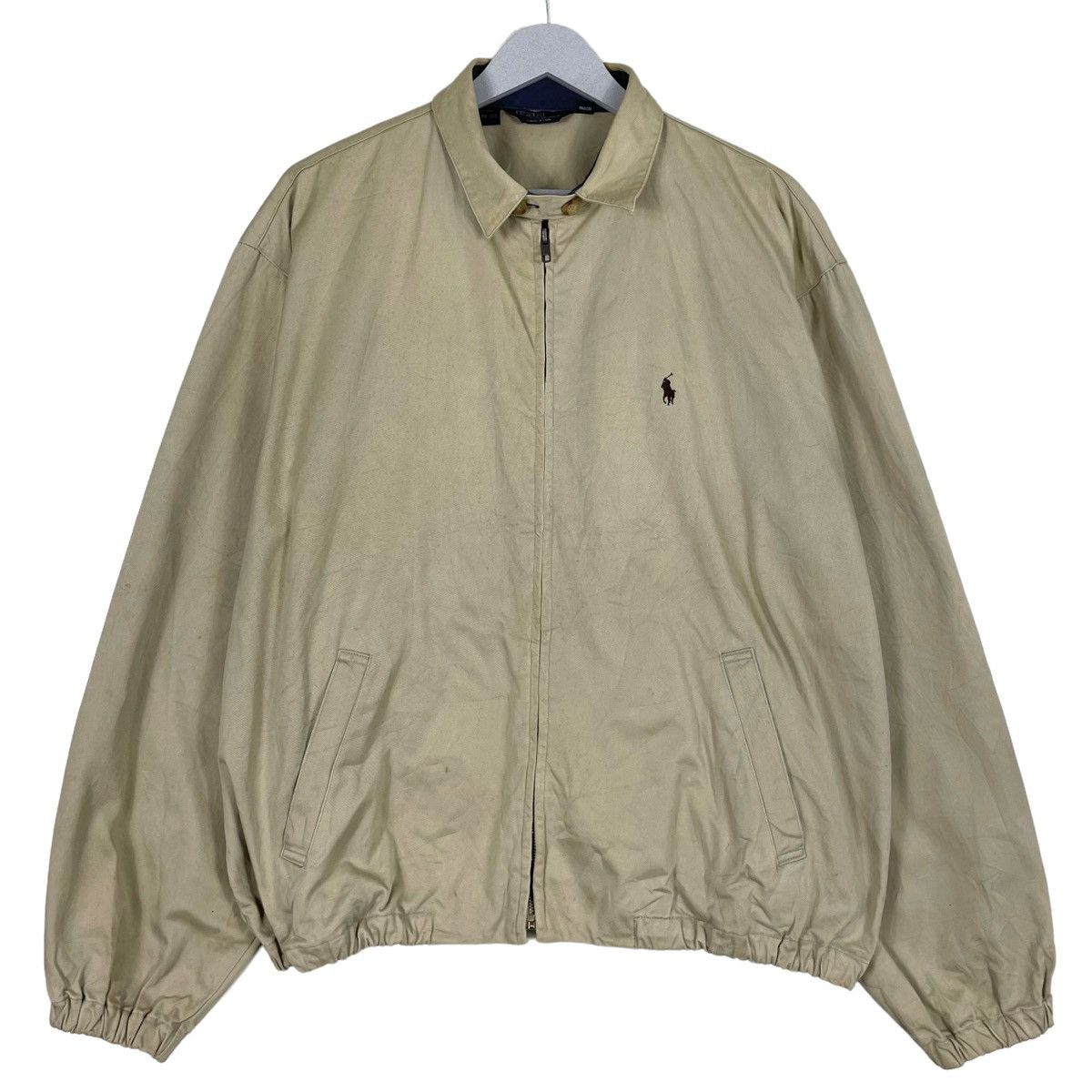💥90s BEIGE WORKER POLO RALPH LAUREN JACKET
