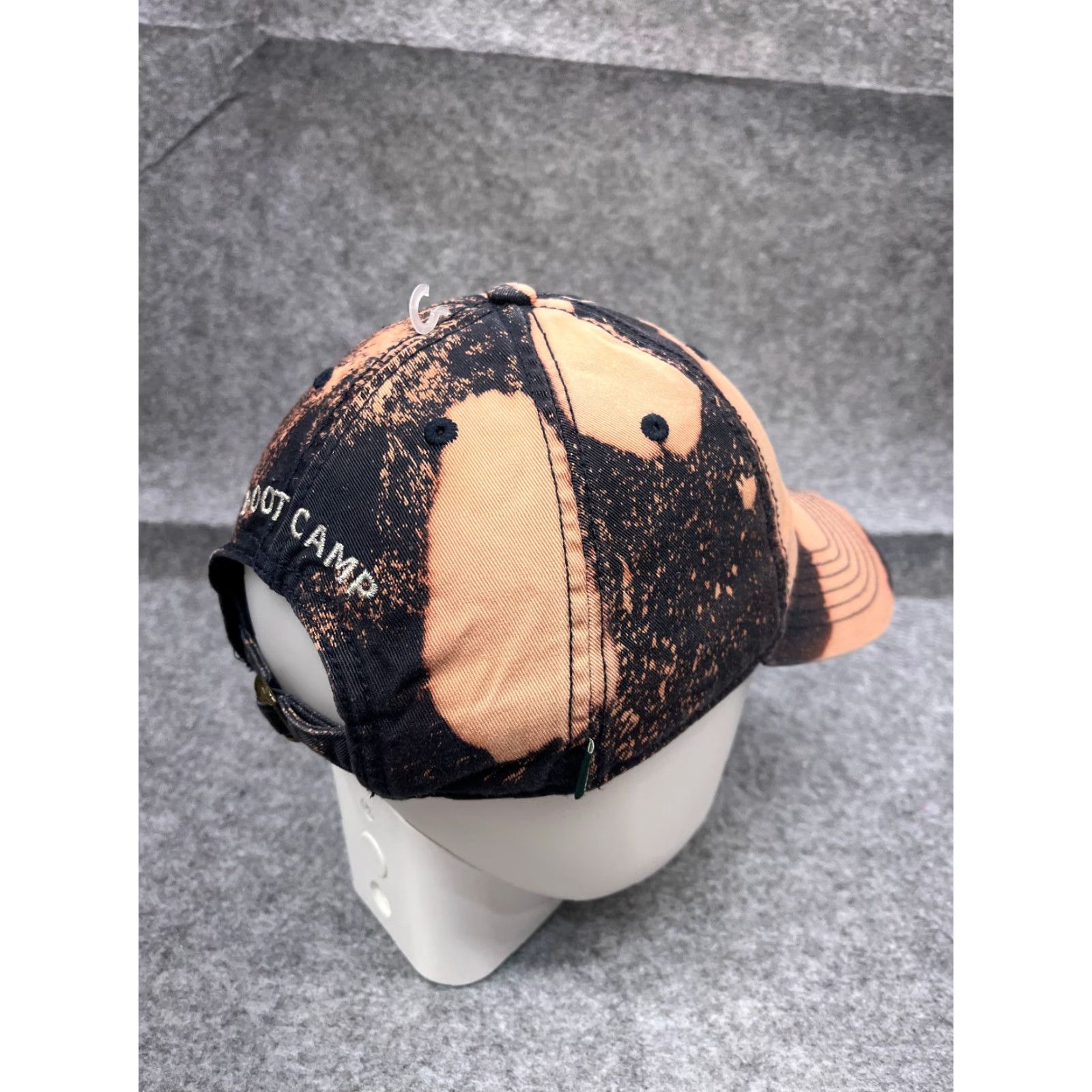 Vintage Burri Boot Camp Hat Cap Adult One Size Pink Tie Dye 100% Cotton Strap Back Camp Size ONE SIZE - 7 Thumbnail