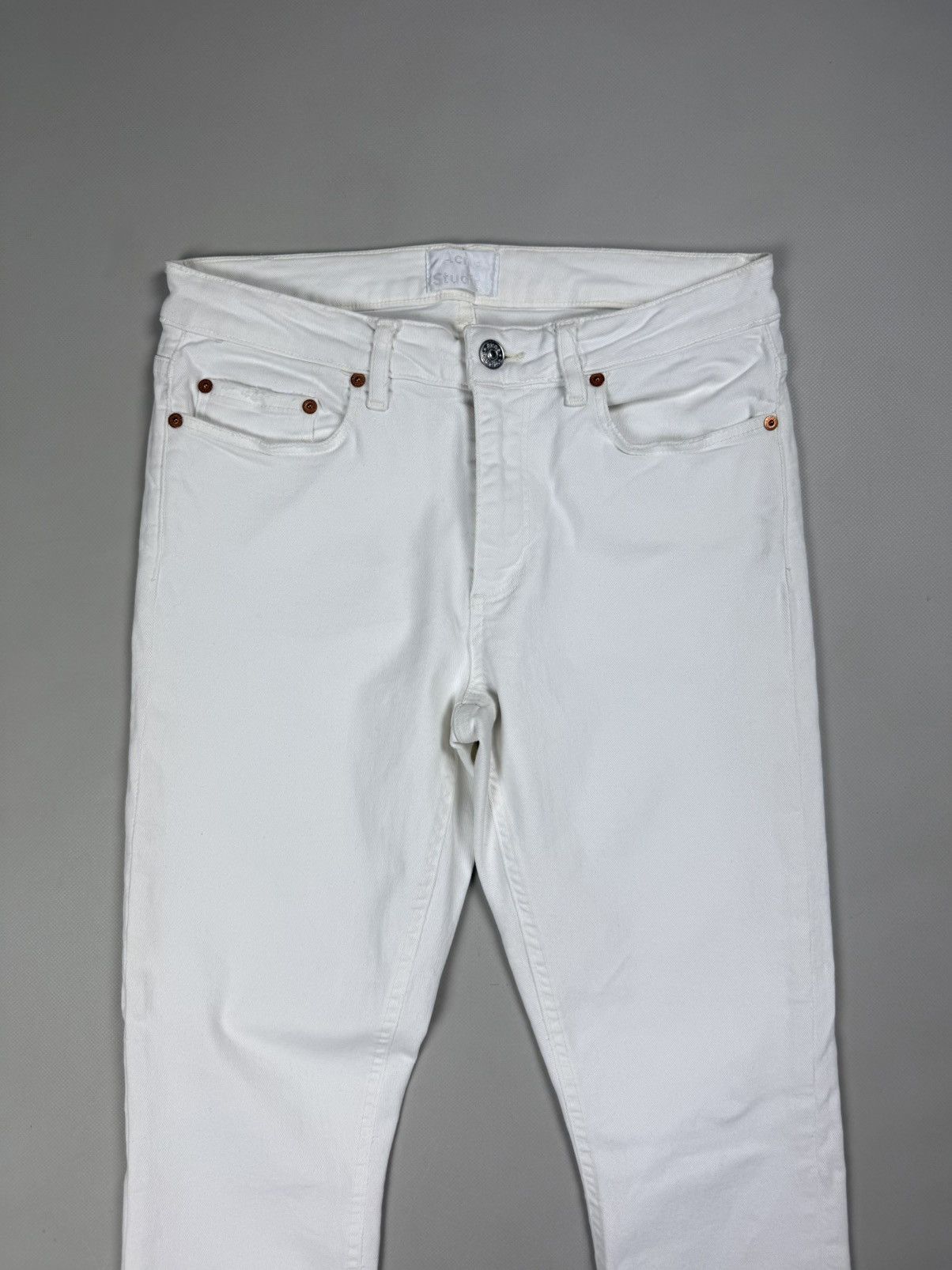 Acne Studios Acne Studios Skin 5 White Vintage Ladies Skinny Jeans Size 29" - 5 Thumbnail
