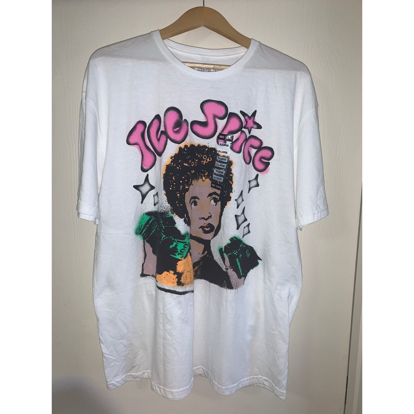 Hot Topic Ice Spice Graphic T-Shirt White Men’s XL NWT Size US XL / EU 56 / 4 - 6 Thumbnail