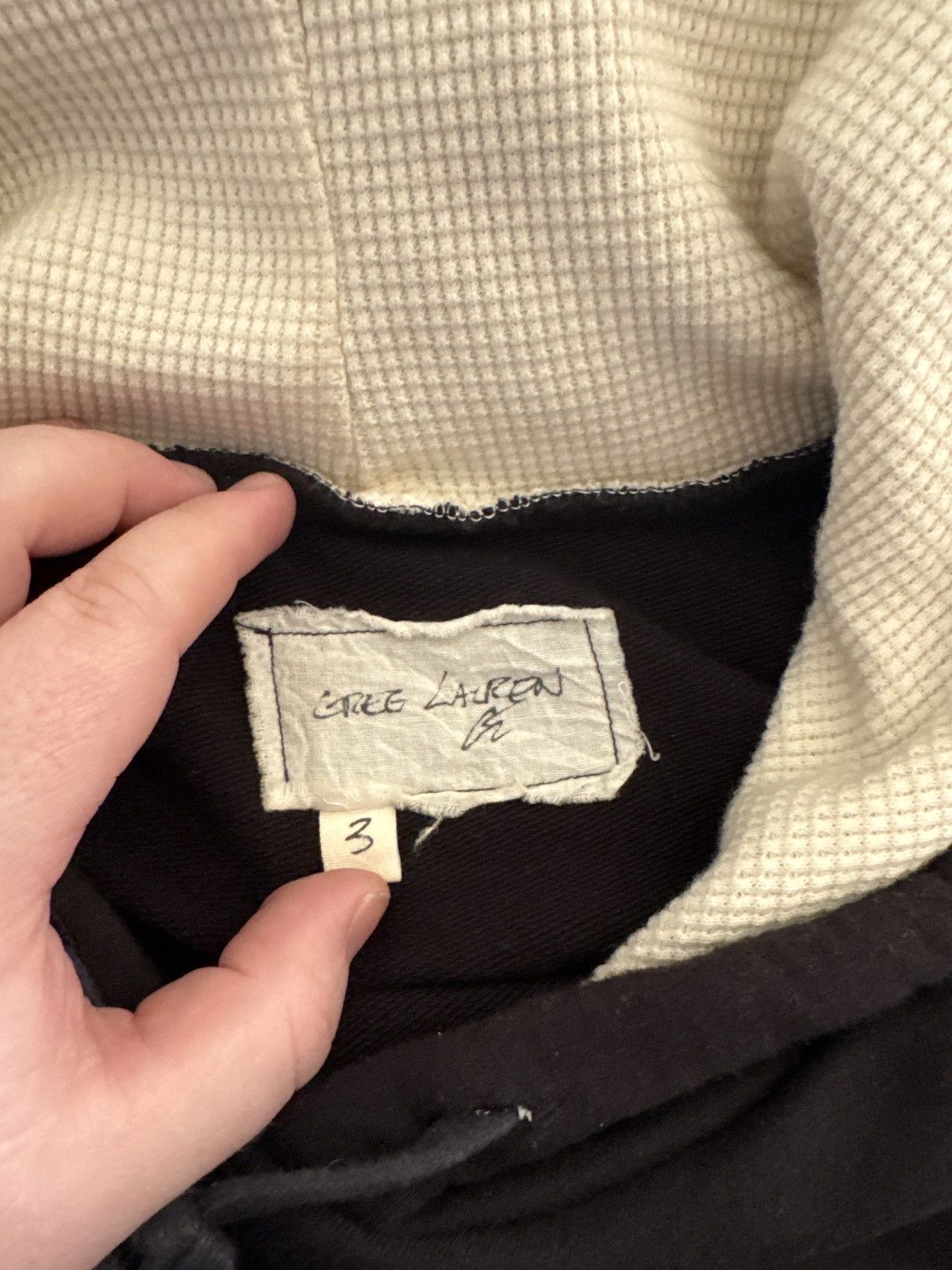 Greg Lauren Black Fragment Demin Hoodie Size US L / EU 52-54 / 3 - 5 Thumbnail