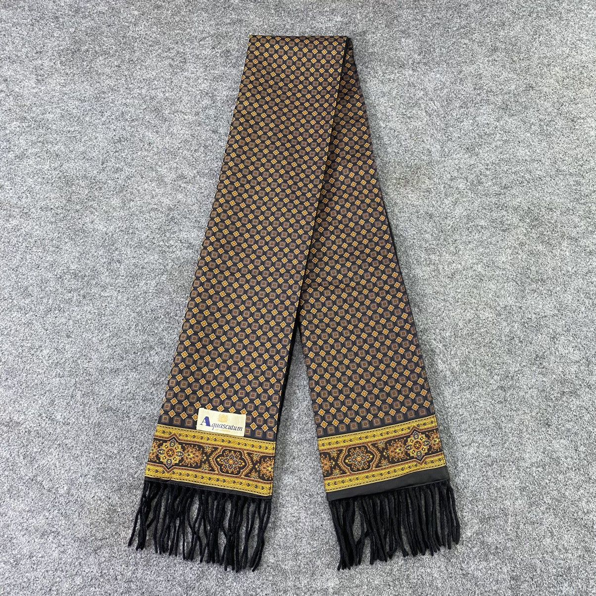 Aquascutum × Vintage Aquasqutum Silk Scarf / Muffler / Neckwear-K008 Size ONE SIZE - 2 Thumbnail