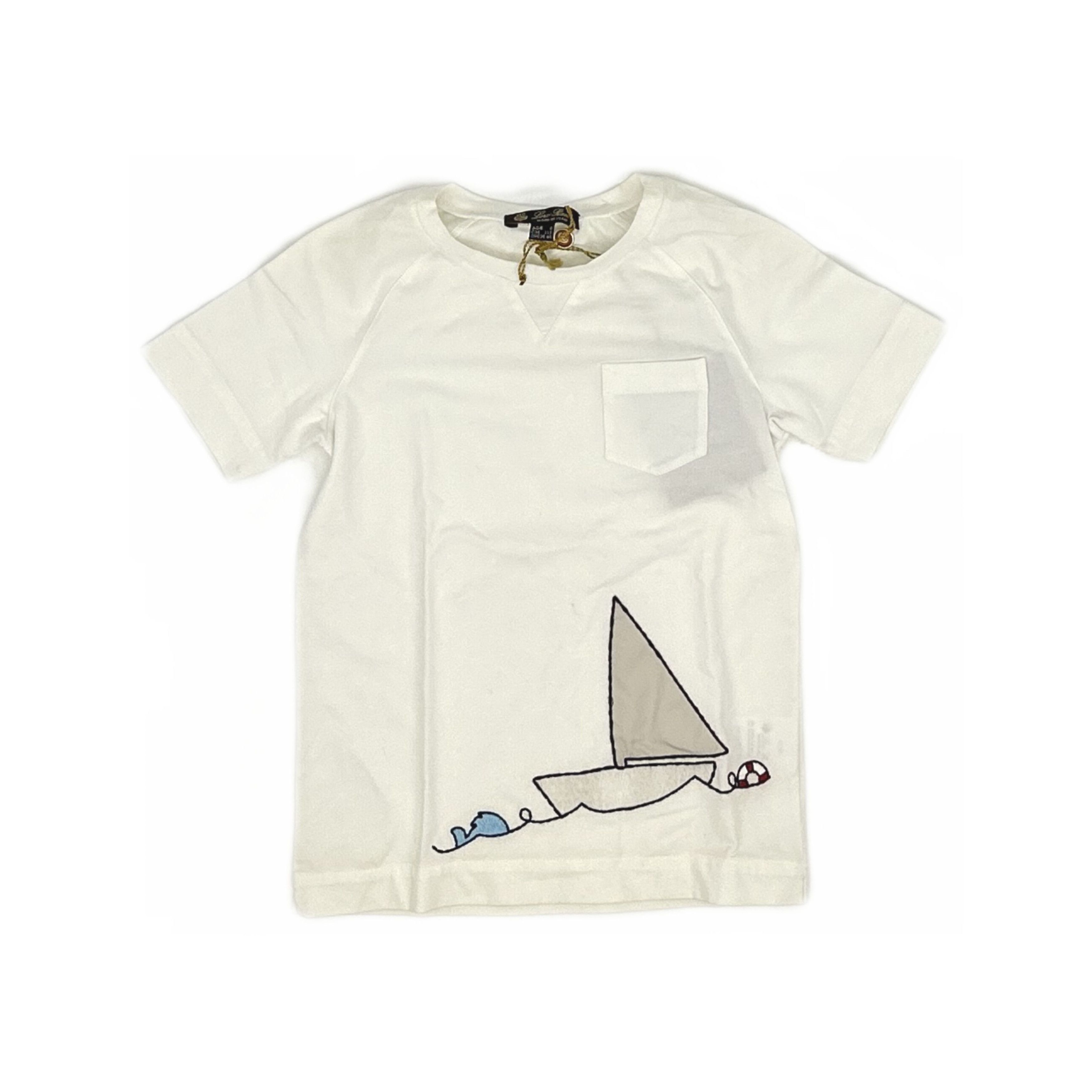 Loro Piana Loro Piana Sailboat Embroidery T-Shirt Size XXS Size XXS / US 00 / IT 34 - 1 Thumbnail