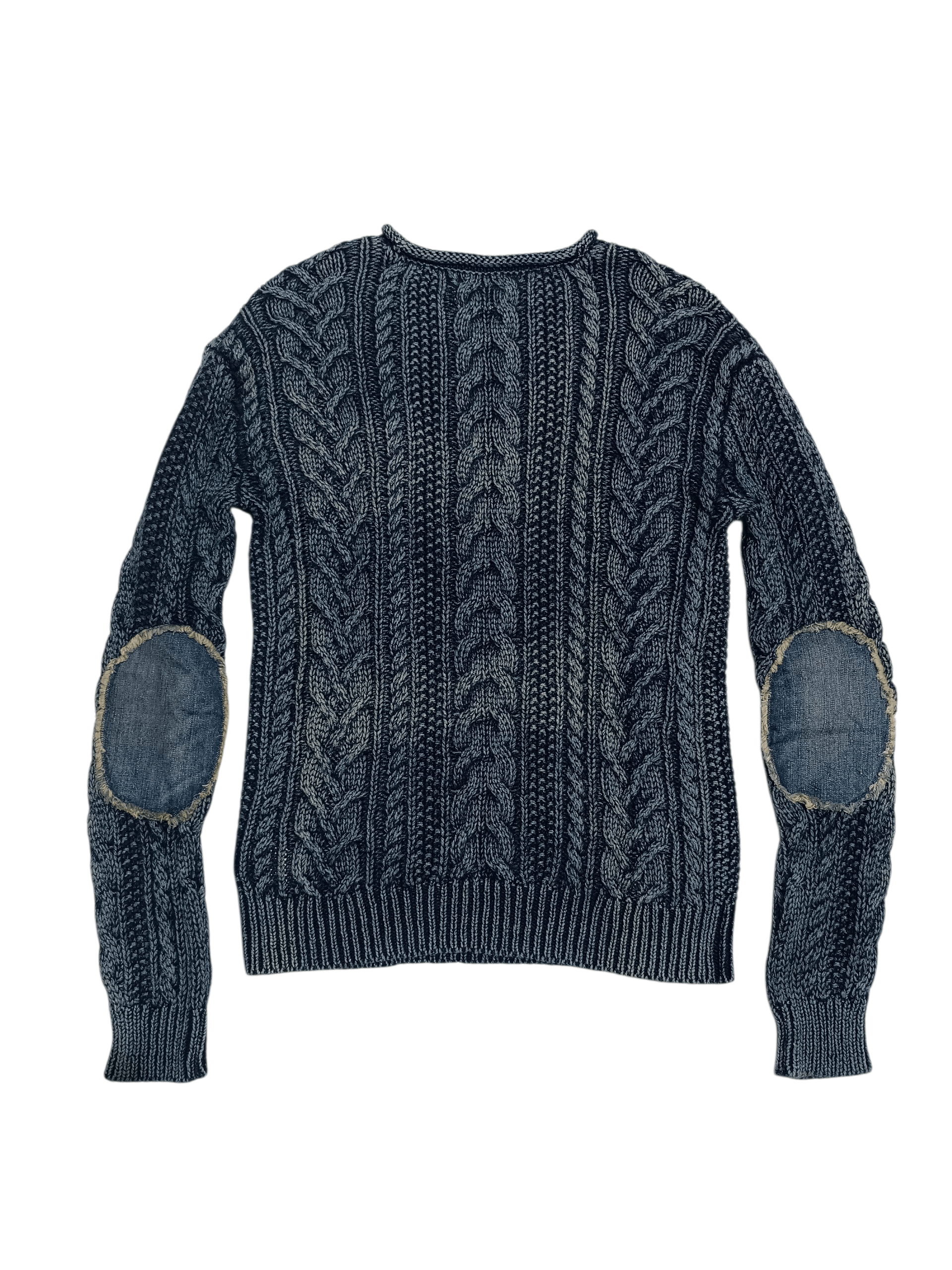 Denim & Supply Ralph Lauren Denim & Supply Ralph Lauren Indigo Dyed Cable Knit Sweater Size US M / EU 48-50 / 2 - 7 Thumbnail