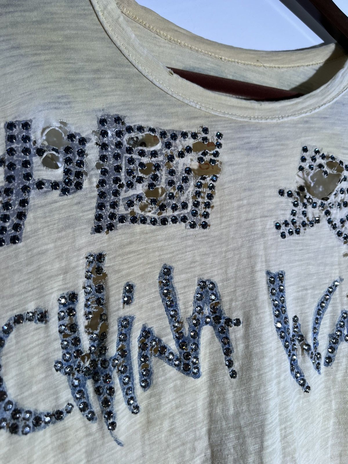 The Great China Wall Y2K 2000’s Vintage The Great China Wall Retro Bejeweled Tee Size US M / EU 48-50 / 2 - 5 Thumbnail