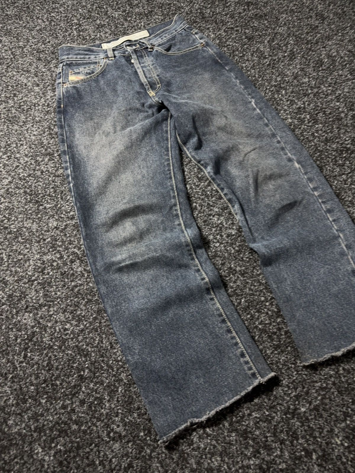 Diesel 00s Retro Diesel Industry Punk Opium Luxury Denim Jeans Y2K Size US 28 / EU 44 - 2 Thumbnail