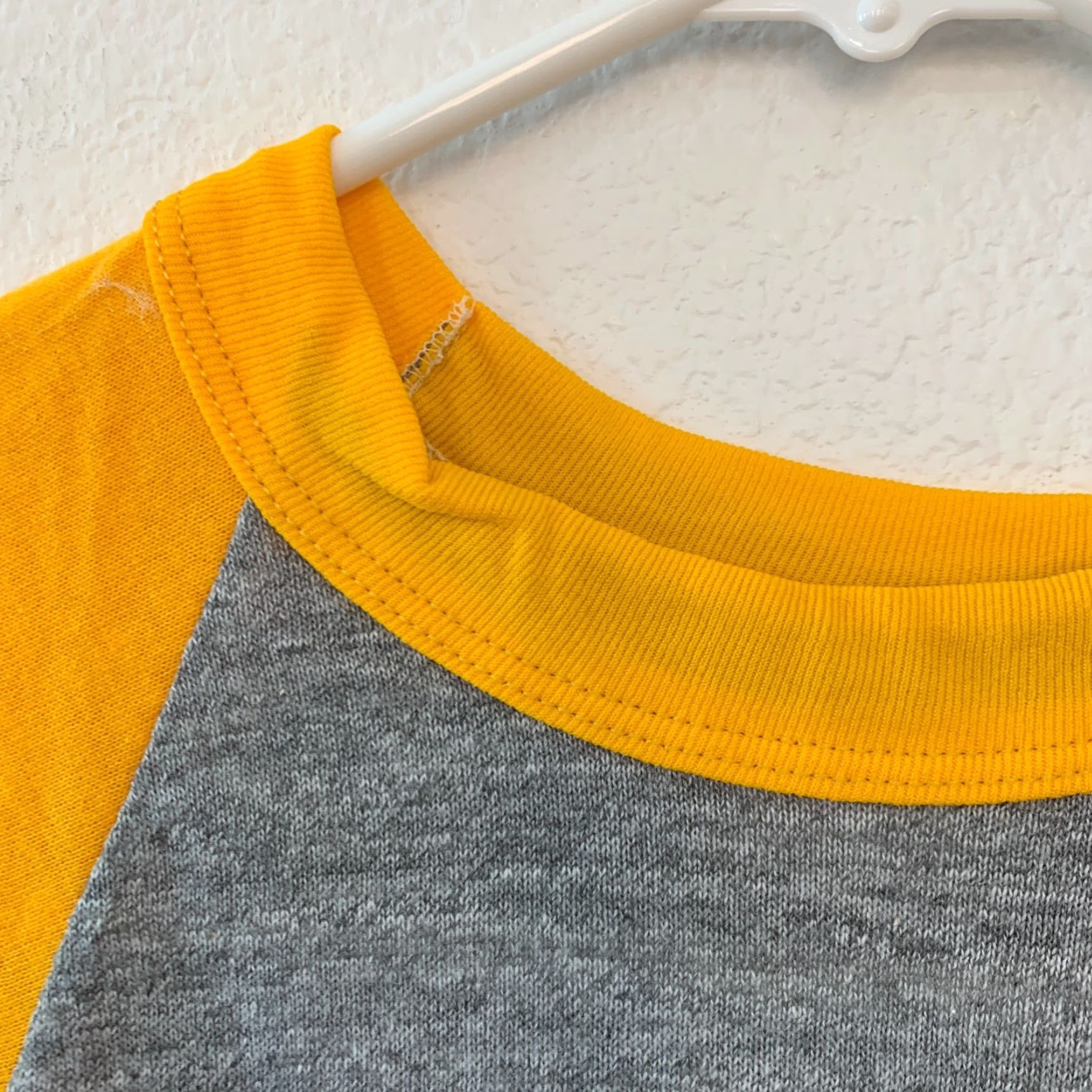 Vintage Vintage Sportswear 70s Raglan Tee 3/4 Sleeve Small Gray Cotton Blend Deadstock Unisex Shirt Size US S / EU 44-46 / 1 - 3 Thumbnail