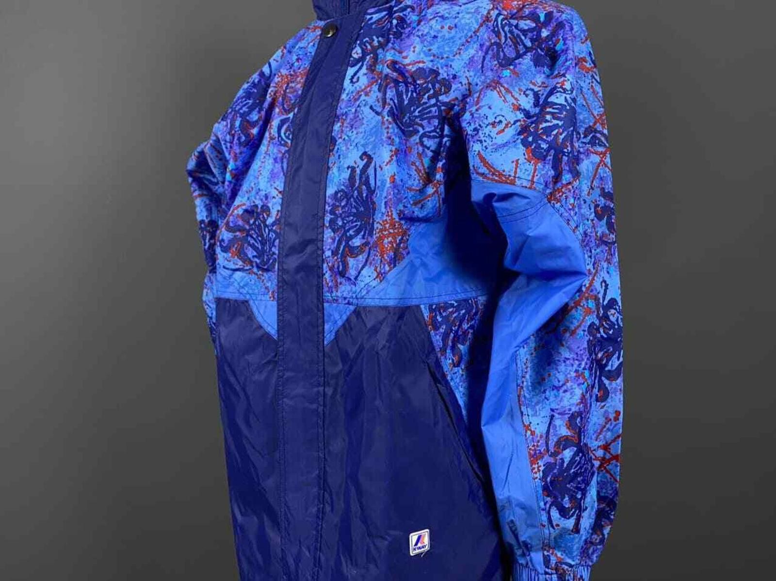 K-Way K.WAY PLUS Blue Zip Up Waterproof Nylon Jacket Size M Size US M / EU 48-50 / 2 - 4 Thumbnail