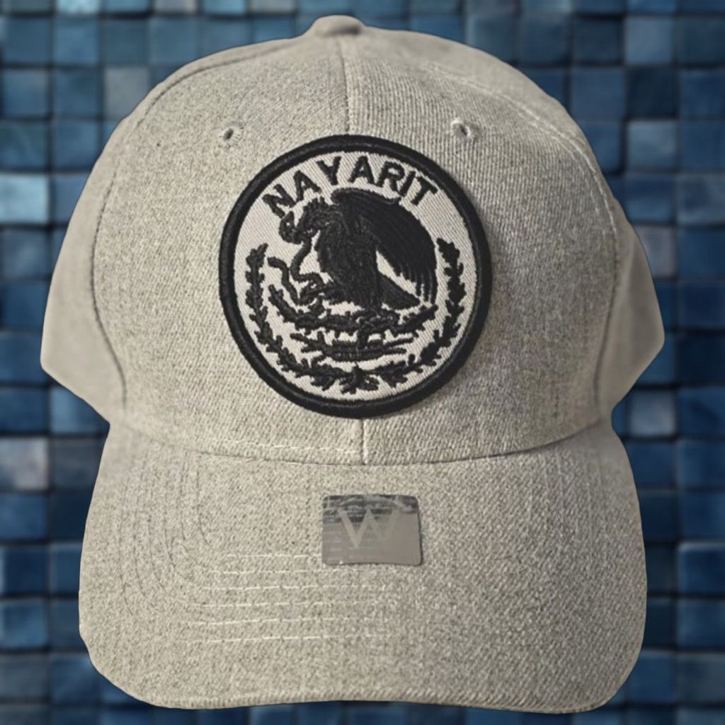 Vintage Vintage Nayarit Mexico Baseball Cap Adjustable Men Gray Mexican State Eagle Hat Size ONE SIZE - 1 Thumbnail