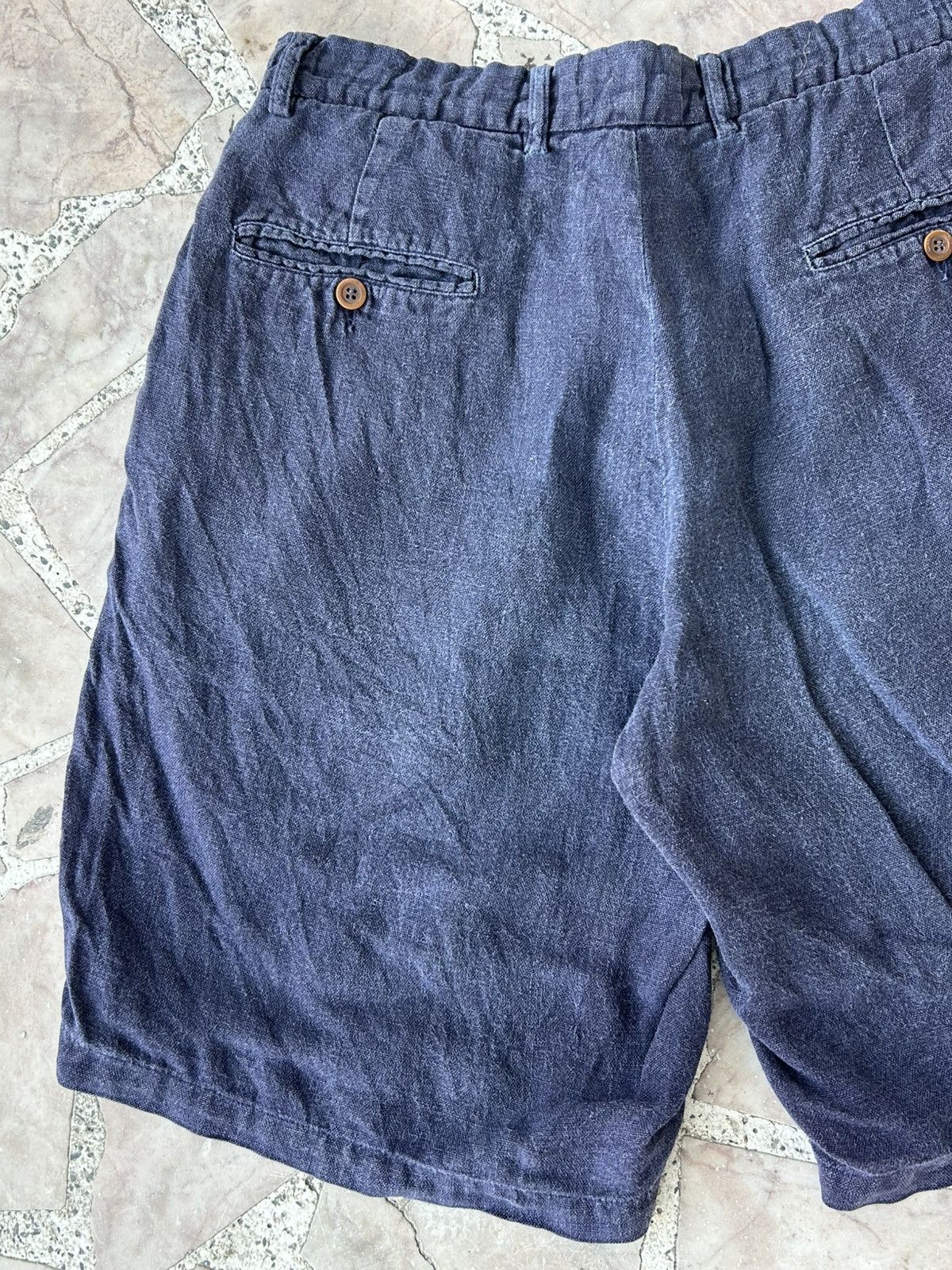C.P. Company C.P. Company Vintage Linen Blue Shorts Size US 32 / EU 48 - 6 Thumbnail