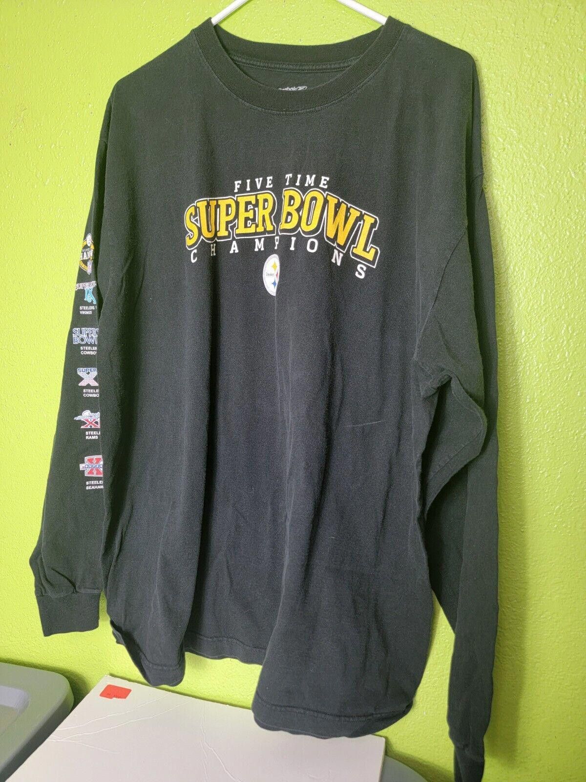Reebok Pittsburgh Steelers Reebok Five Time Super Bowl Champions Size ONE SIZE - 1 Thumbnail