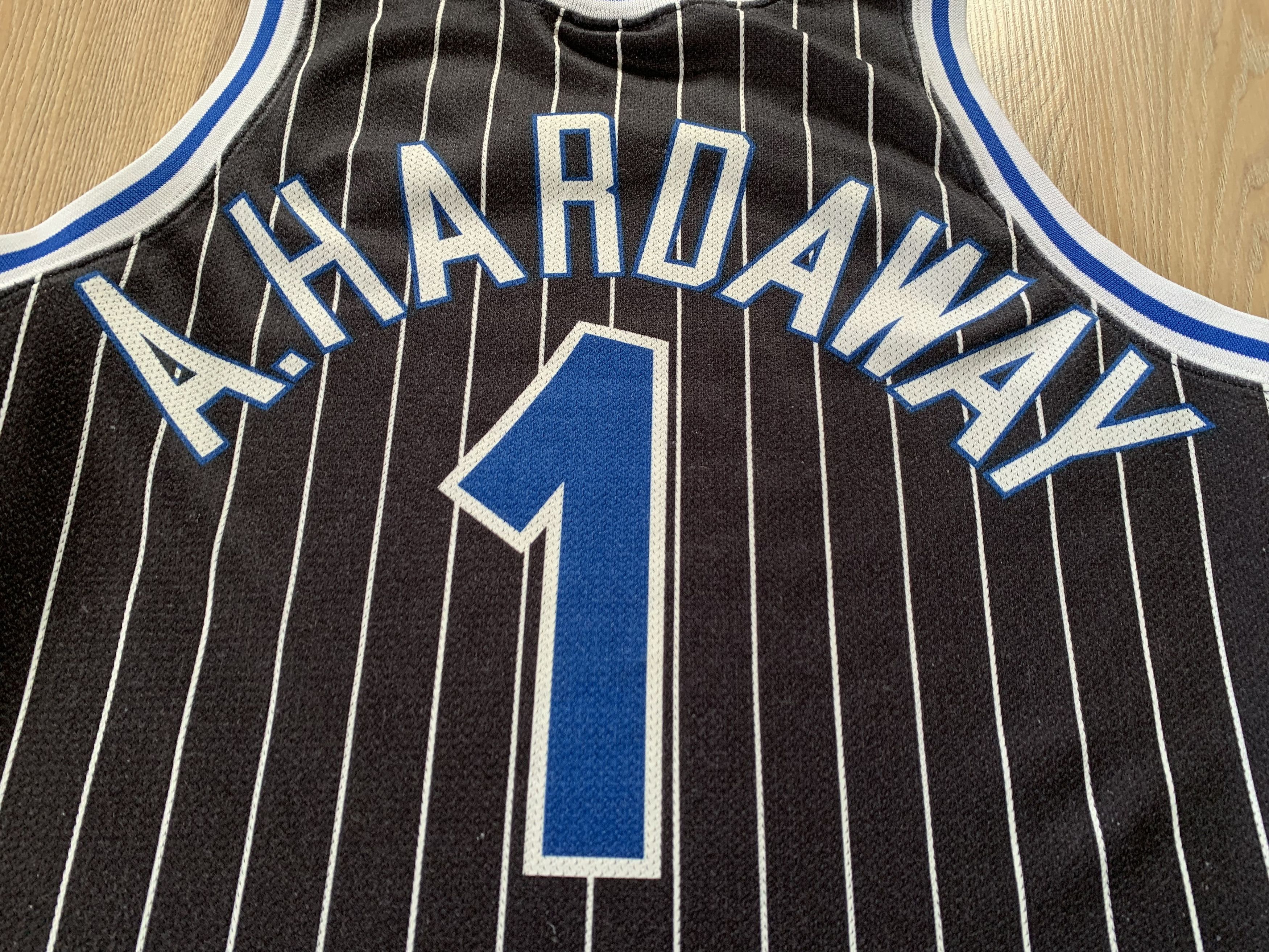 Champion × NBA × Vintage Rare NBA Orlando Magic Penny Hardaway #1 Jersey Size US XS / EU 42 / 0 - 8 Thumbnail