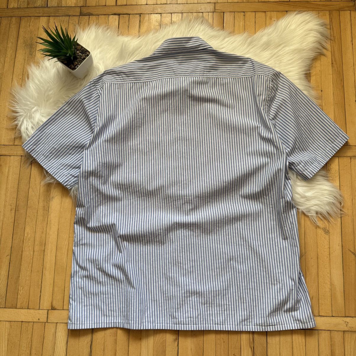 Yves Saint Laurent 📌 Yves Saint Laurent Crosses YSL Striped Shirt Summer Size US XL / EU 56 / 4 - 11 Thumbnail