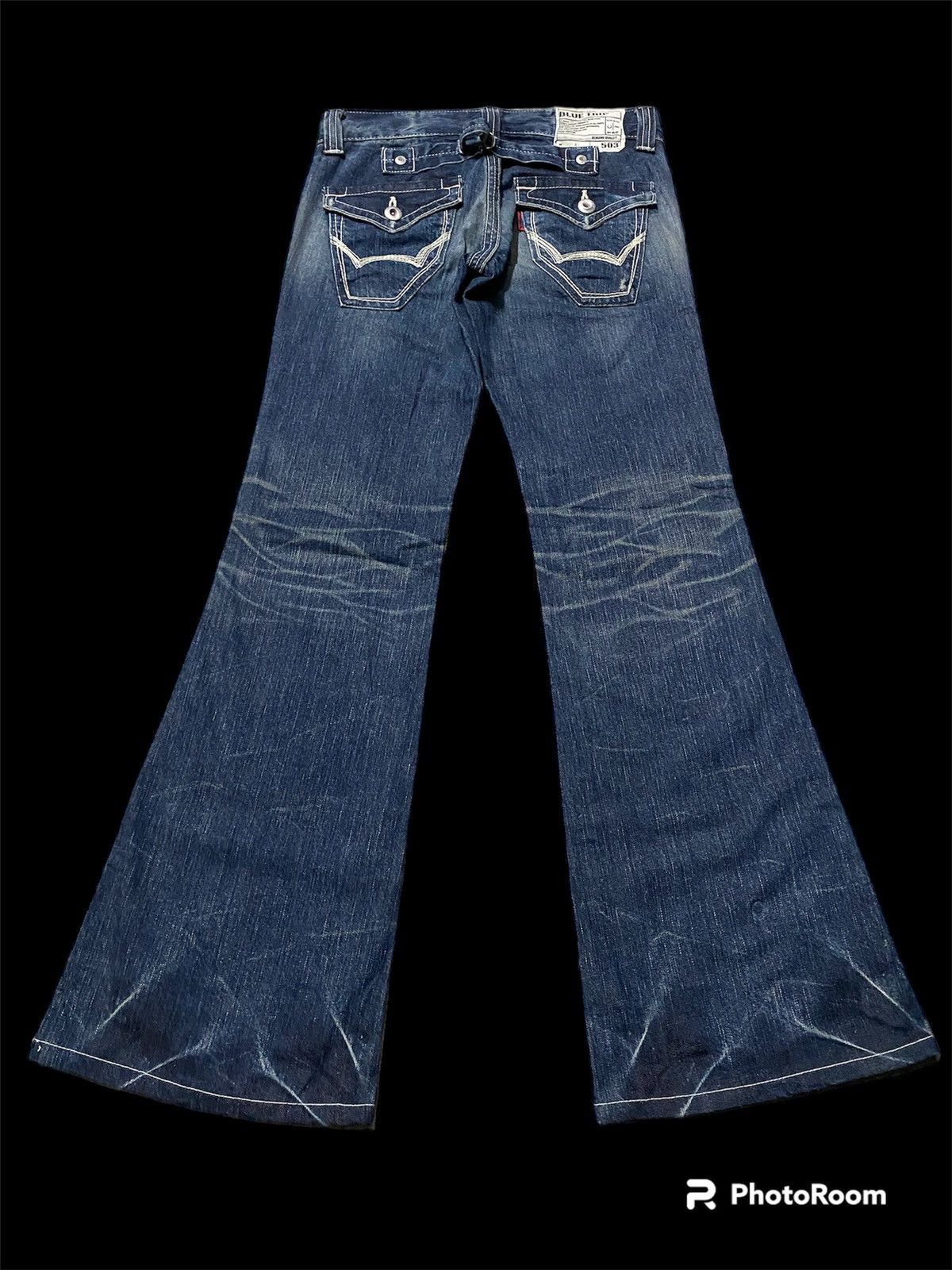 Edwin × Japanese Brand Flare Jeans Edwin 503 Low Rise Baggy Size US 29 - 9 Thumbnail