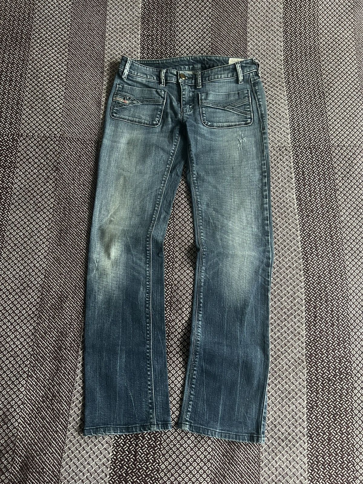 Diesel Vintage Diesel Wenga Washed Denim Jeans Distressed Size W29 Size 29" - 1 Thumbnail