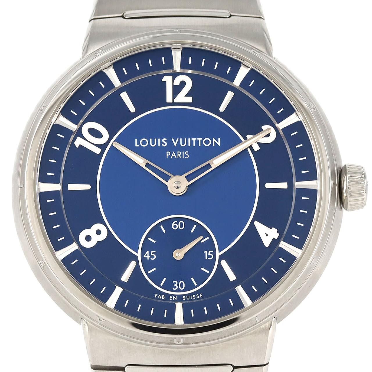 Louis Vuitton Louis Vuitton Louis Vuitton Tambour Automatic Steel Metal Automatic W1ST20 DUTY FREE for USA Size ONE SIZE - 1 Thumbnail