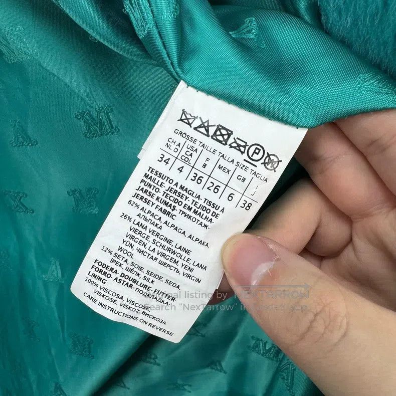 Max Mara Max Mara Teal Teddy Fur Coat Size XXS / US 00 / IT 34 - 7 Thumbnail