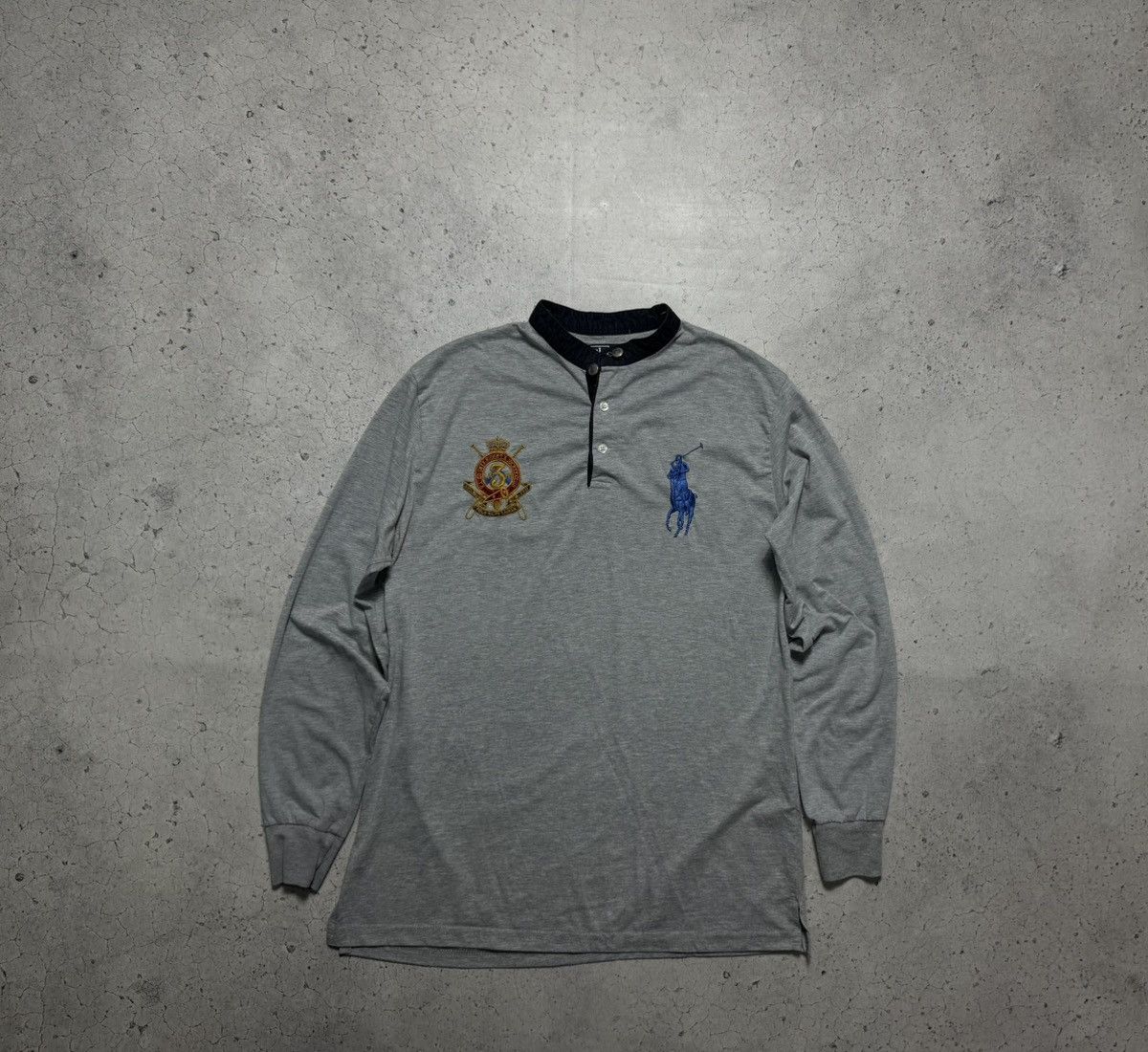 Polo Ralph Lauren Polo Ralph Lauren Big Pony Long Sleeve #3 PRL Vintage Size US XL / EU 56 / 4 - 1 Thumbnail