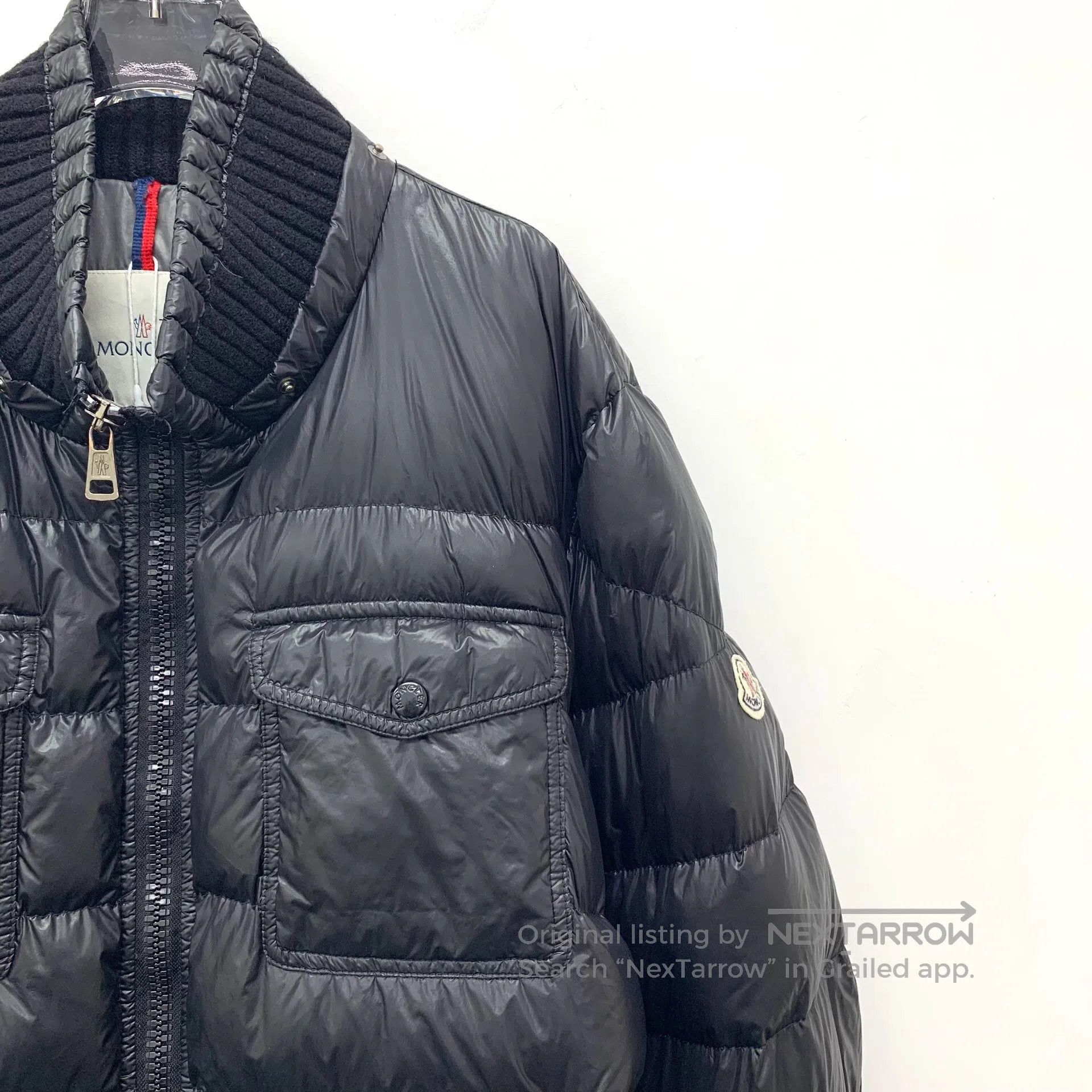 Moncler Moncler size 7 Black Logo Patch Collar Zipper Long Sleeve Size US M / EU 48-50 / 2 - 3 Thumbnail