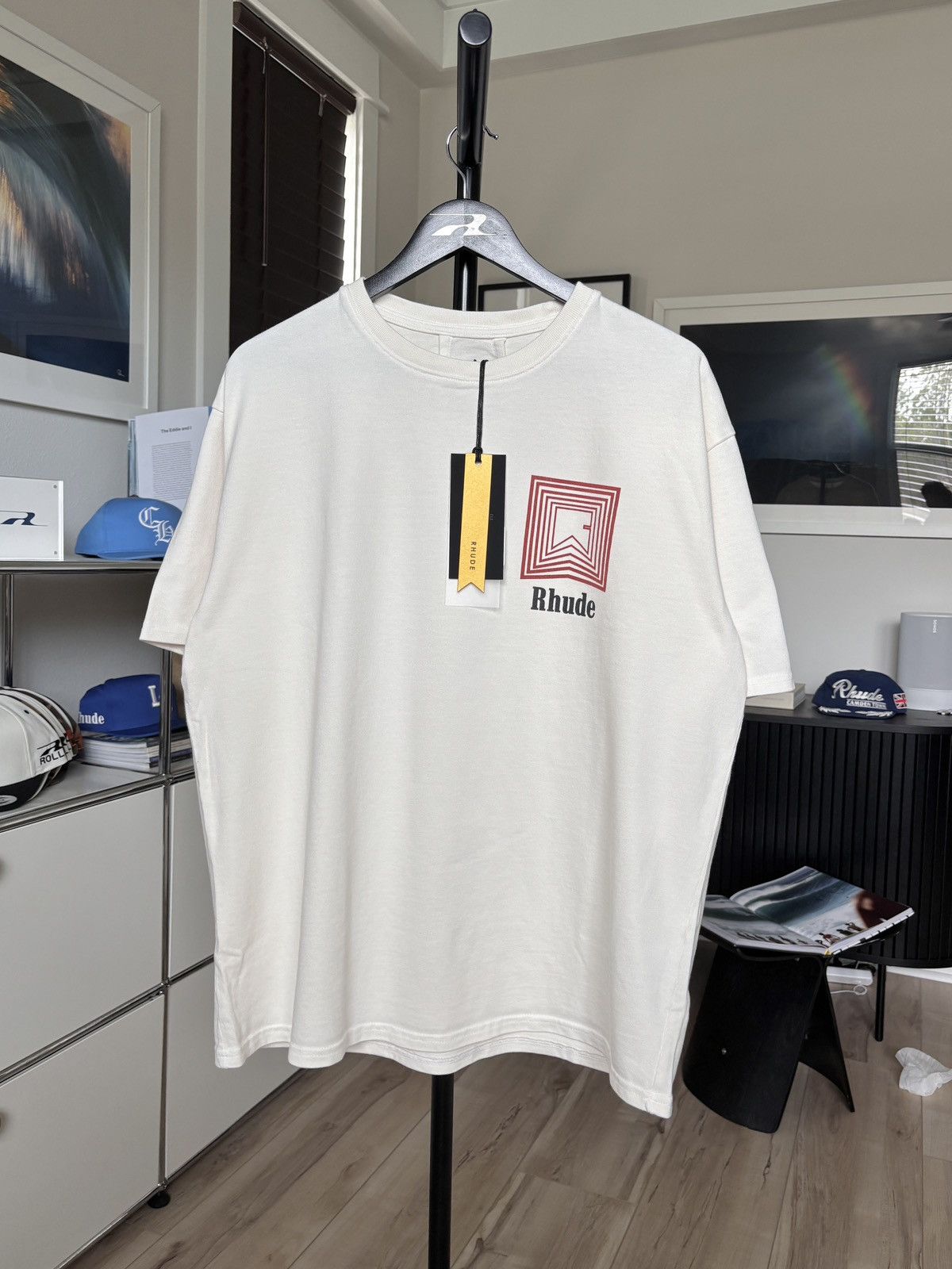 Rhude RHUDE | CHEVRON REPEAT GRAPHIC LOGO TEE Size US XS / EU 42 / 0 - 2 Thumbnail