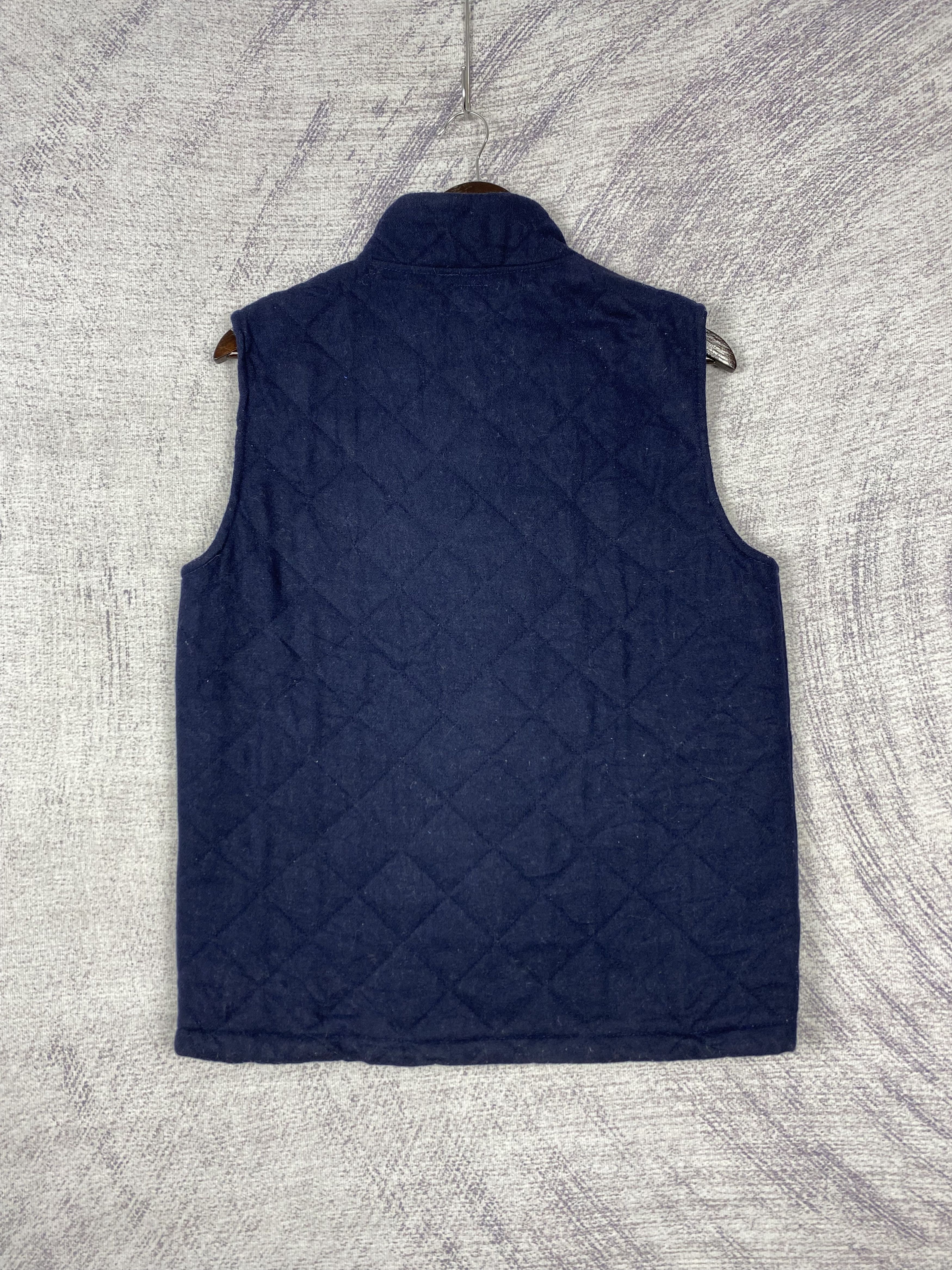 Japanese Brand Vintage Back Number Quilted Lining Velvet Vest Size US L / EU 52-54 / 3 - 4 Thumbnail