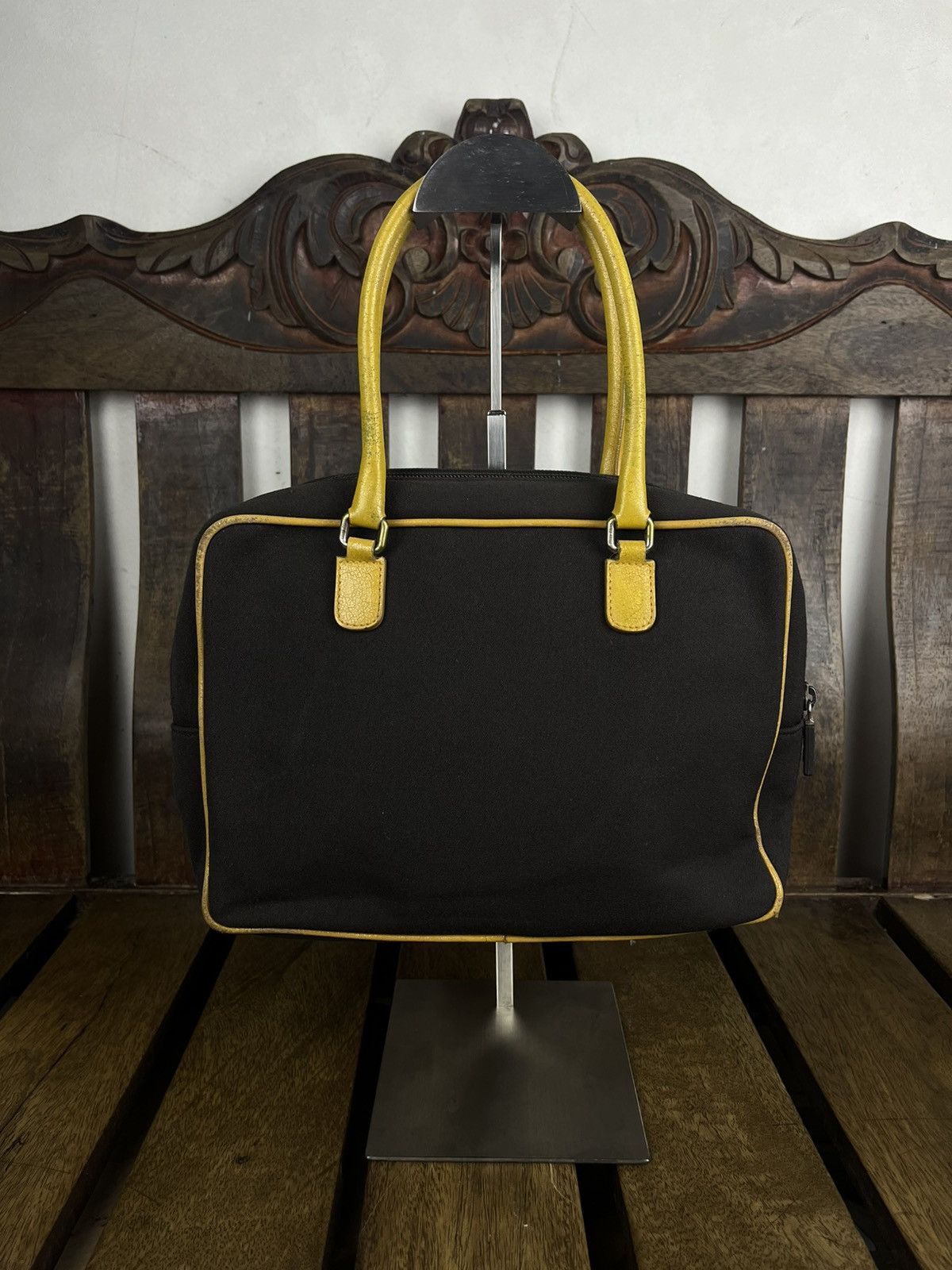 Miu Miu Miu Miu FW2000 Two-Tone Bow Detail Handbag Size ONE SIZE - 13 Thumbnail
