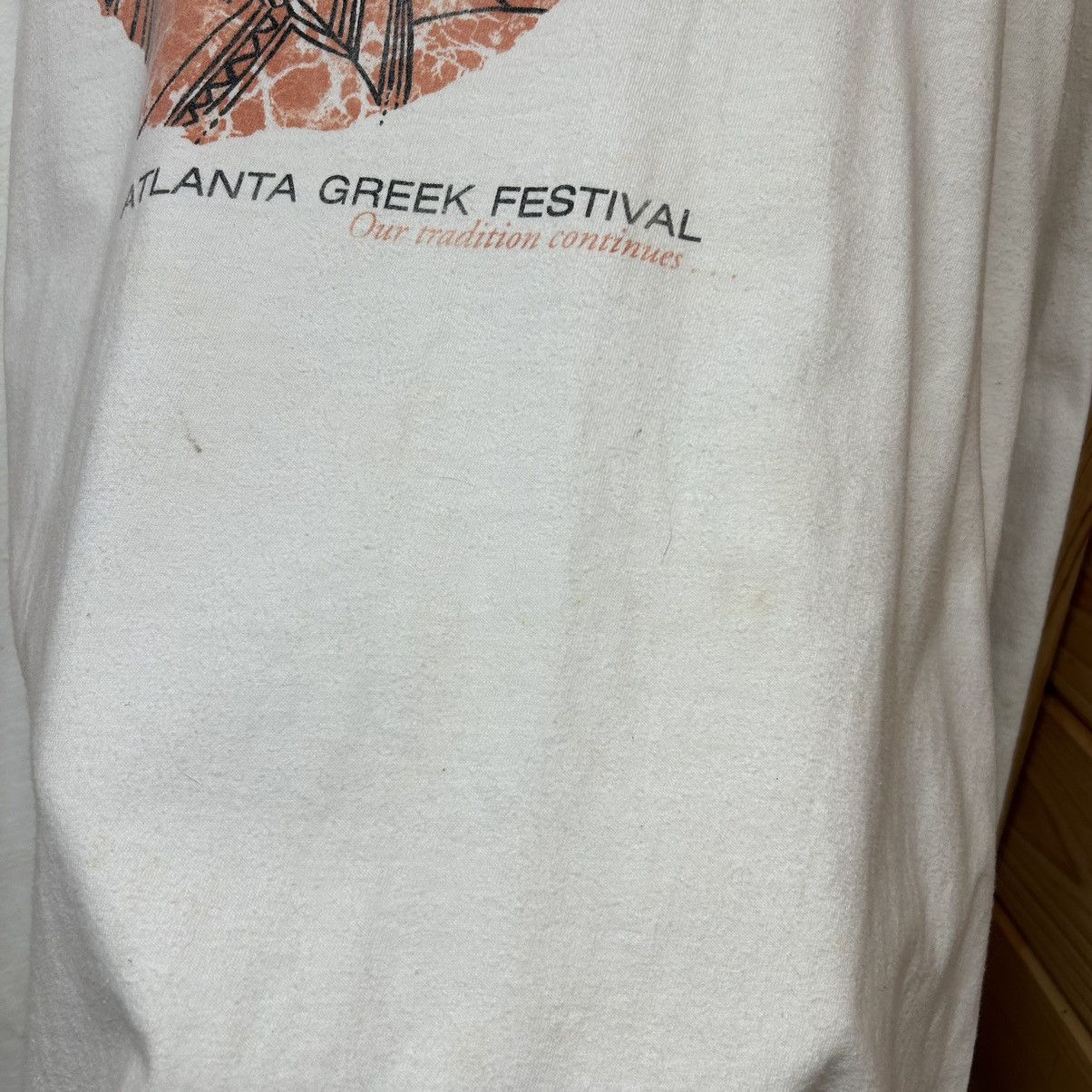 Vintage Vintage 90s Atlanta Greek Festival Long Sleeve T Shirt Size US XXL / EU 58 / 5 - 6 Thumbnail