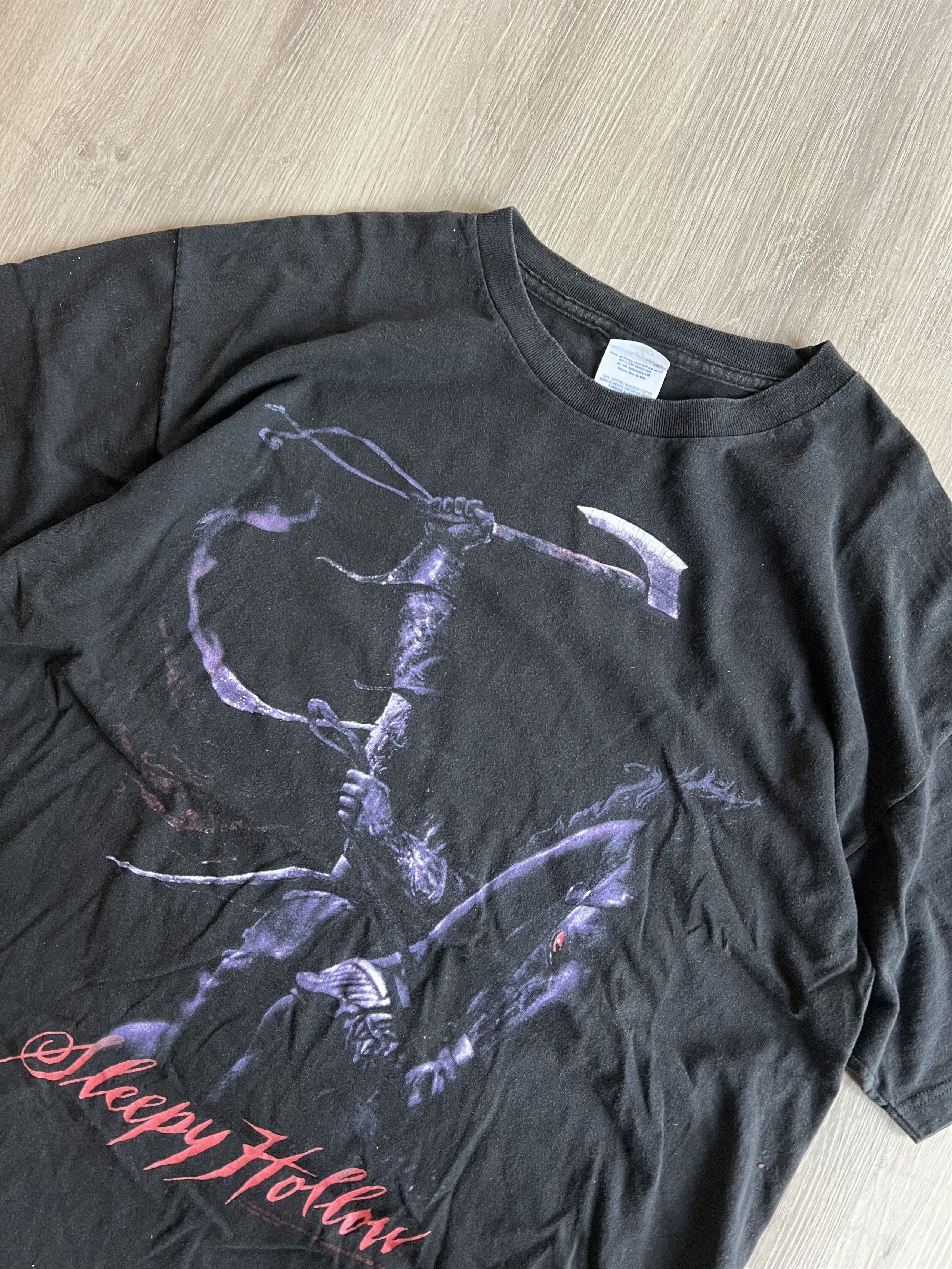 Vintage 1999 Sleepy Hollow Tee Horror Tim Burton Edward Scissorhands Size US XL / EU 56 / 4 - 2 Thumbnail