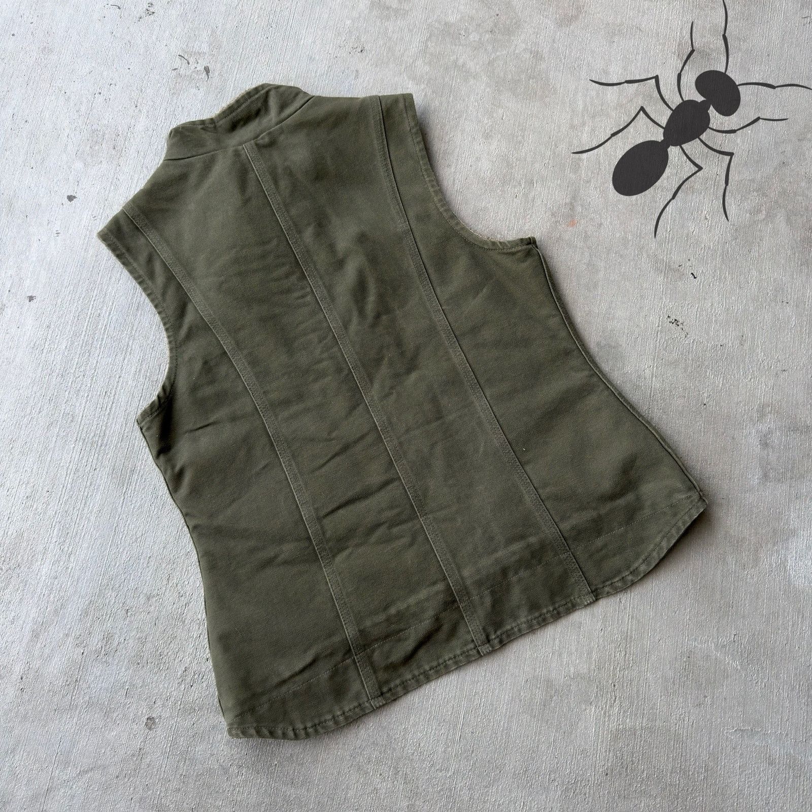Carhartt × Vintage Carhartt WOMENS V001 LOV green work wear vest Size US M / EU 48-50 / 2 - 2 Thumbnail