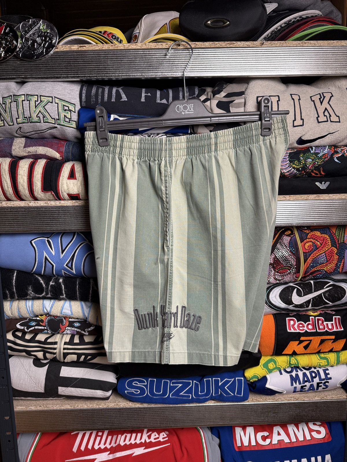 Nike × Vintage 90s Vintage Nike Dunk Yard Daze Shorts Size US 32 / EU 48 - 2 Thumbnail