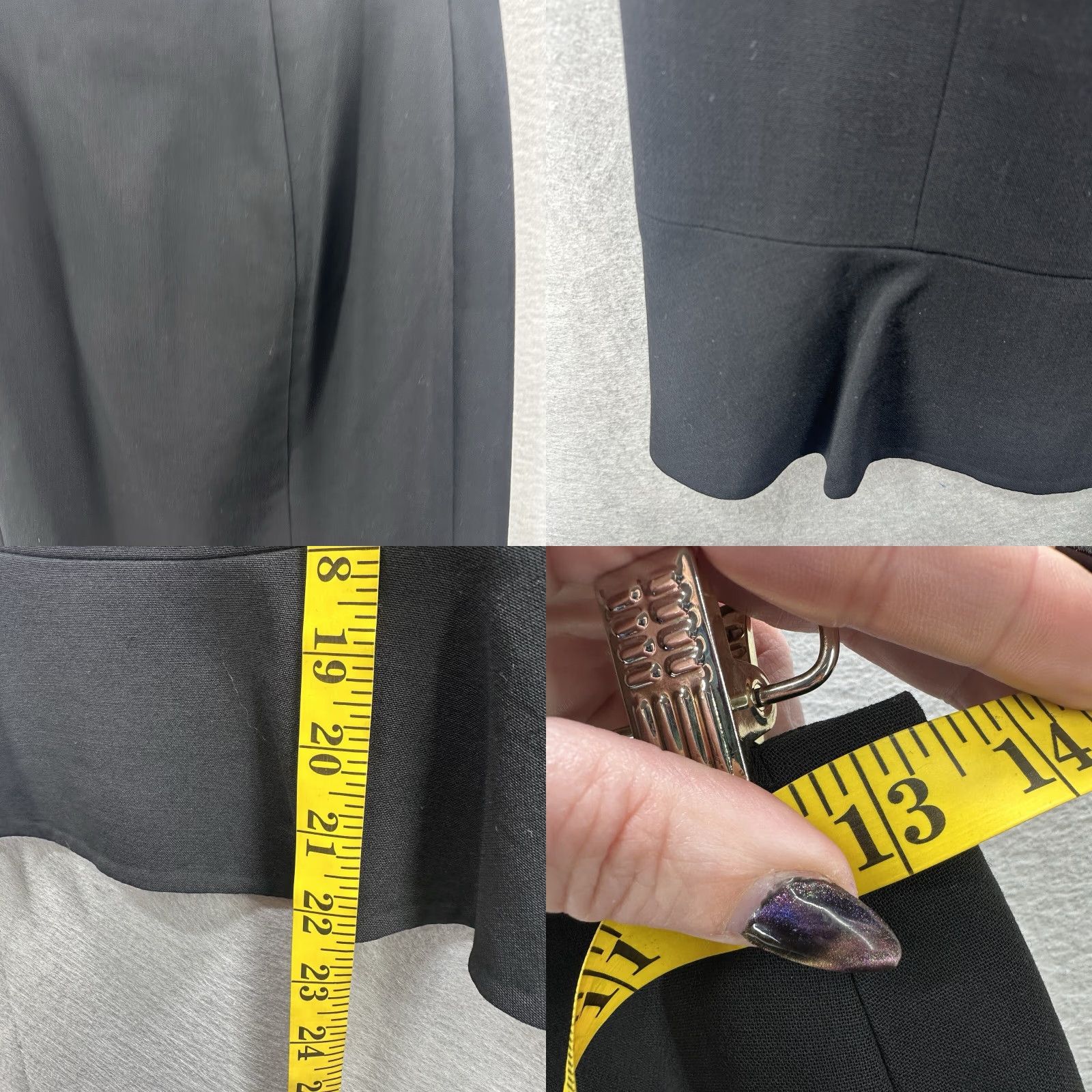 Akris Akris Pencil Skirt Womens 4 Wool Lined Knee Length Ruffle Quiet Luxury Core Size 27" / US 4 / IT 40 - 8 Thumbnail