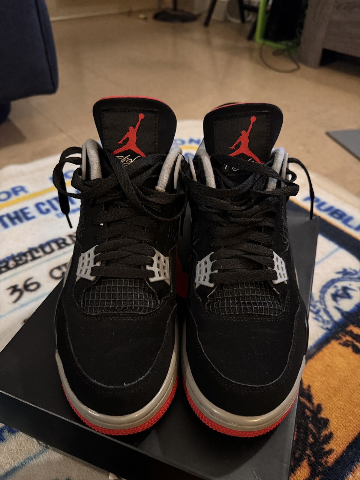 Jordan Brand Jordan Bred 4 Size US 10 / EU 43 - 8 Thumbnail