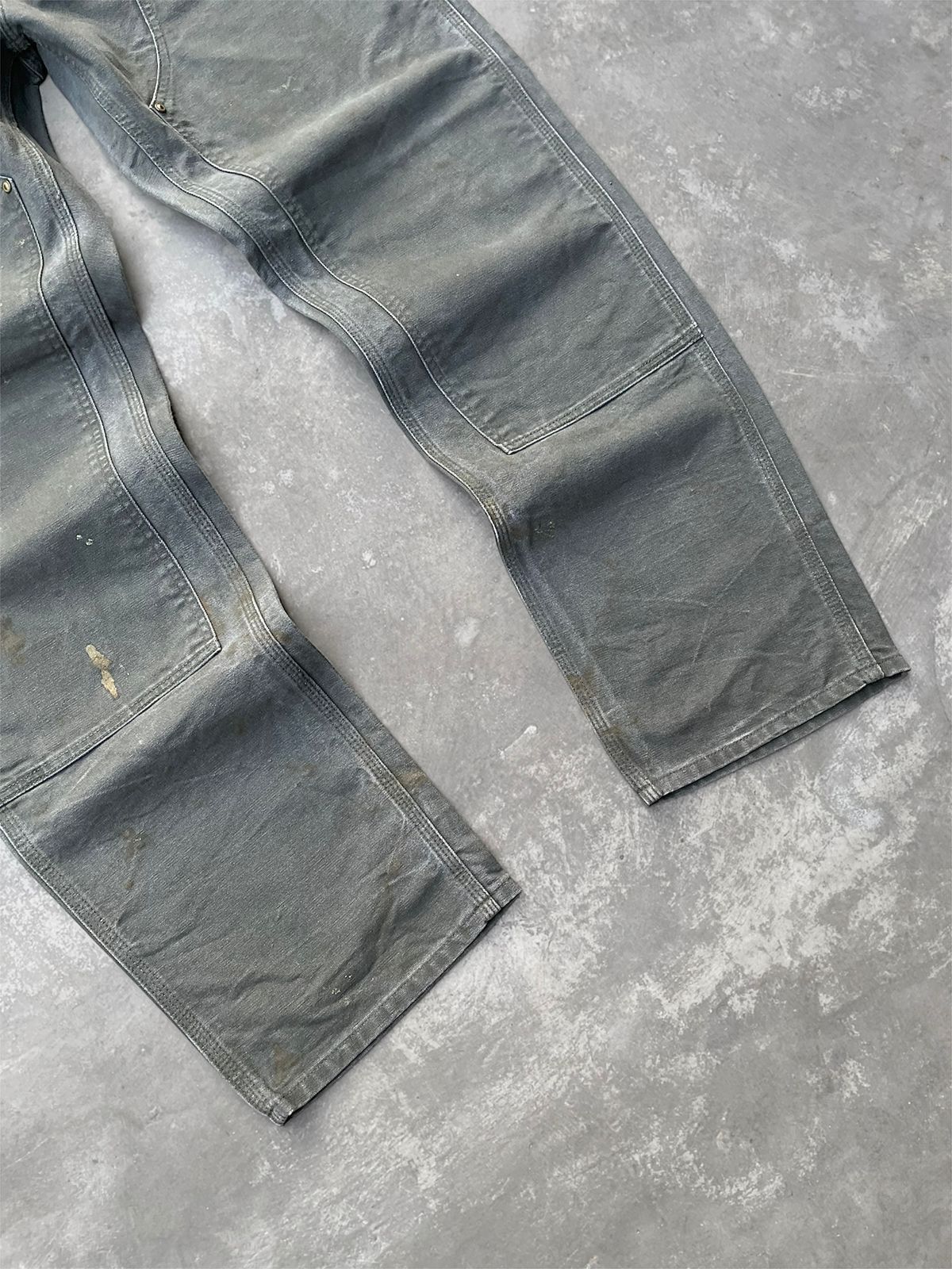 Carhartt Faded Mosgreen Carhartt Double Knee Grunge Size US 36 / EU 52 - 4 Thumbnail