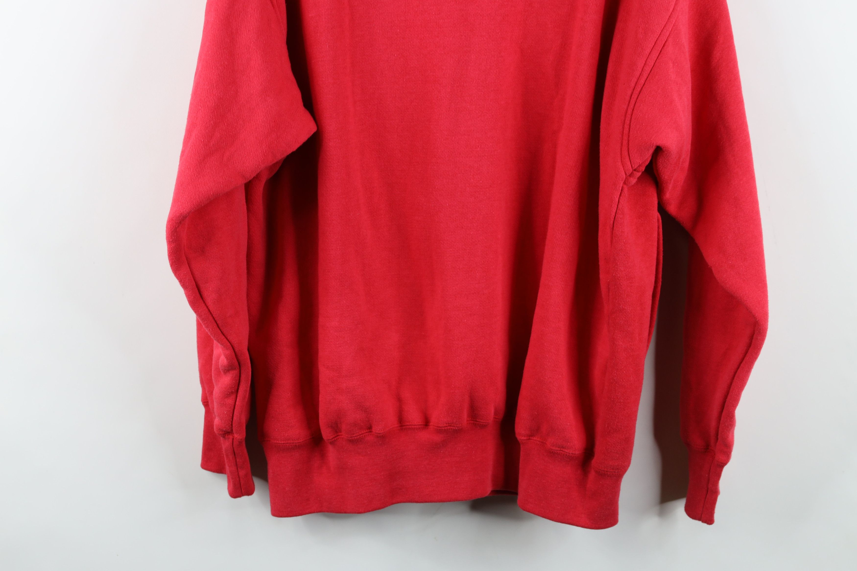 Vintage Vintage 90s Streetwear Waffle Knit Lined Double Wall Hoodie Size US L / EU 52-54 / 3 - 14 Thumbnail