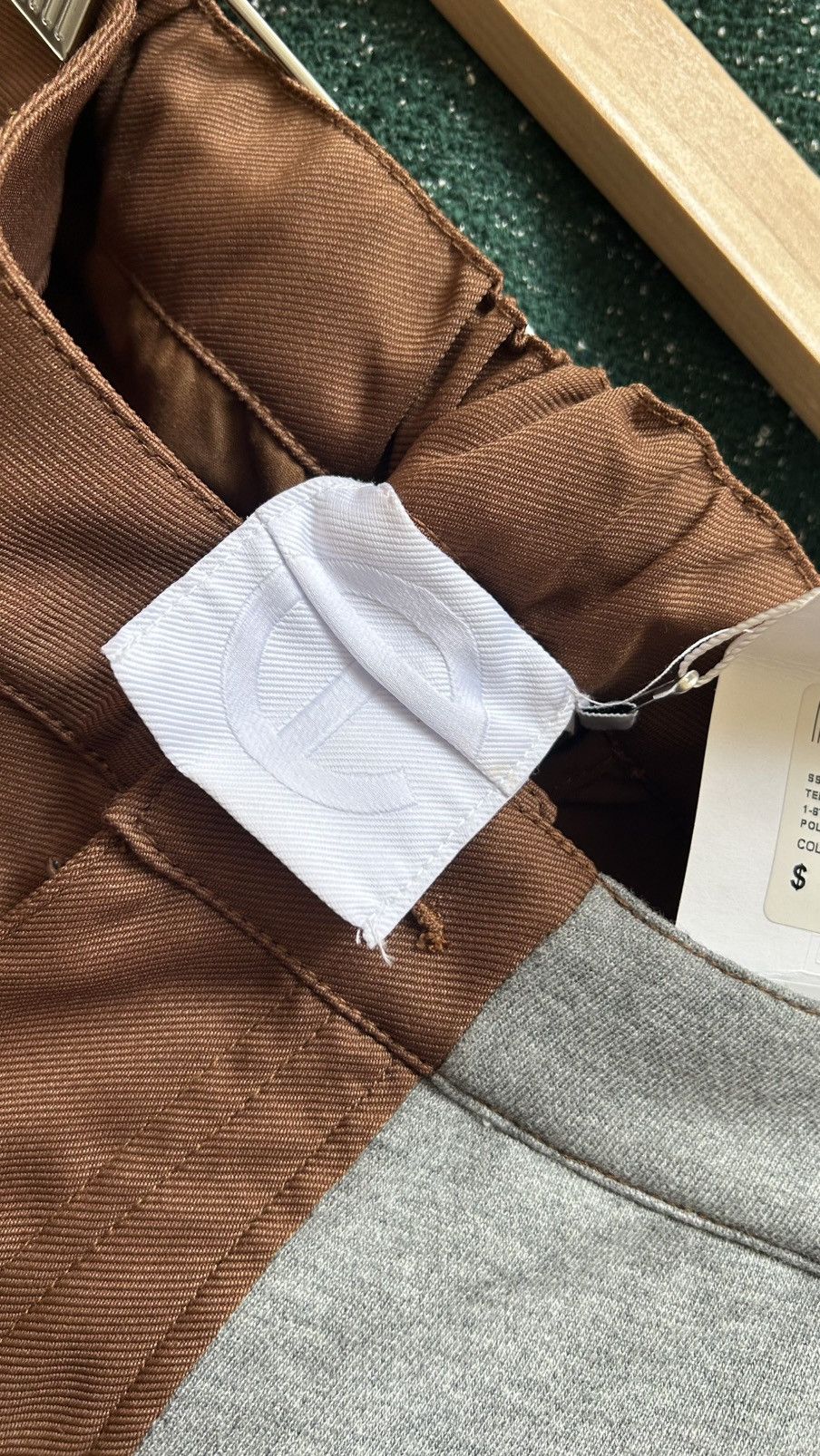 Telfar Cropped pants with sweat panel Size US 28 / EU 44 - 6 Thumbnail