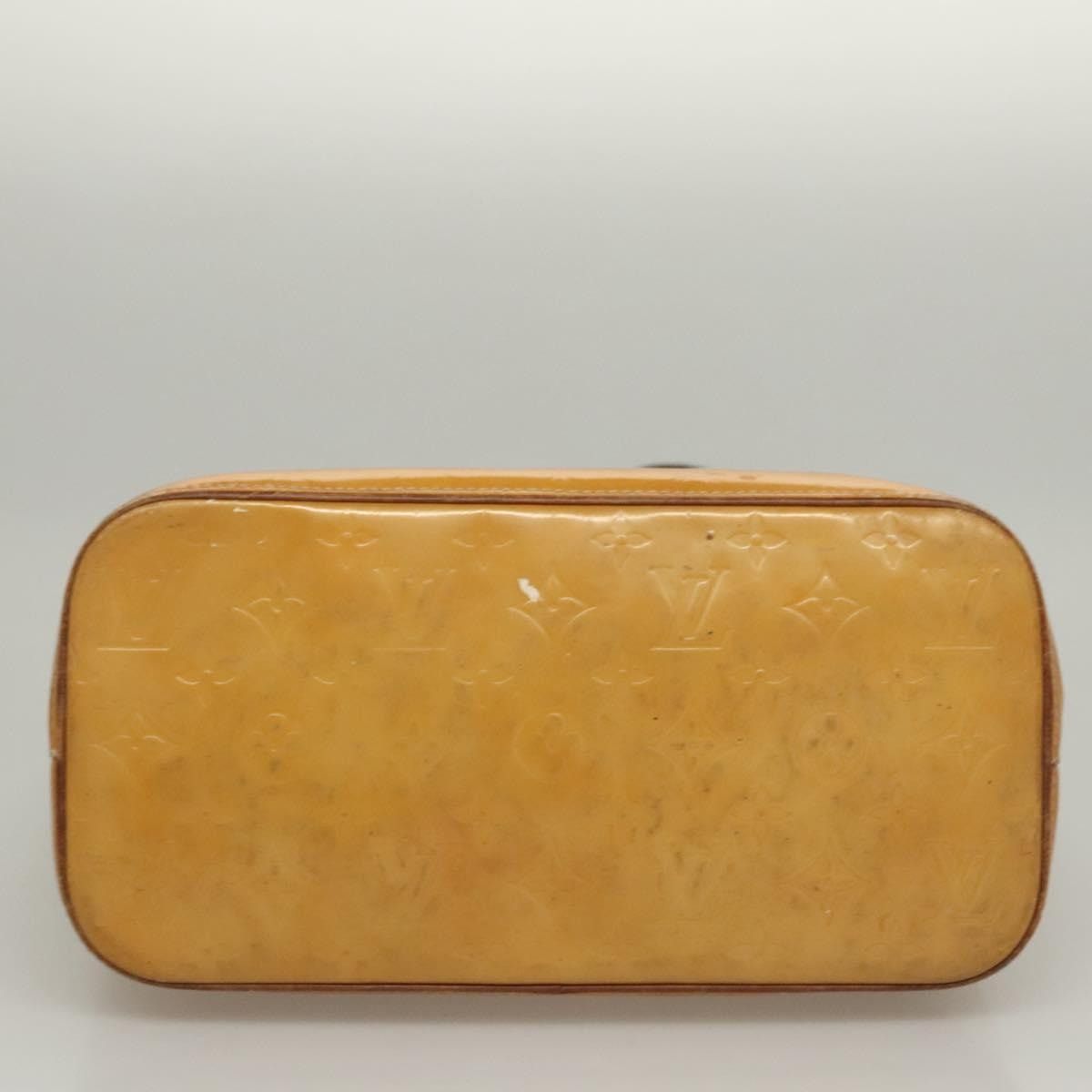 Louis Vuitton LOUIS VUITTON Monogram Vernis Houston Hand Bag Jaune M91121 Size ONE SIZE - 6 Thumbnail