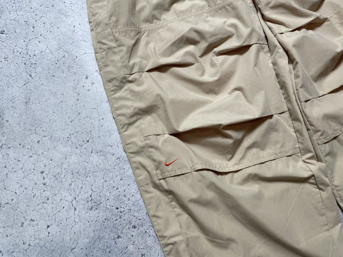 Nike Vintage Nike Cream Track Pants Nylon Drill Y2K style Swoosh Size US 36 / EU 52 - 4 Thumbnail