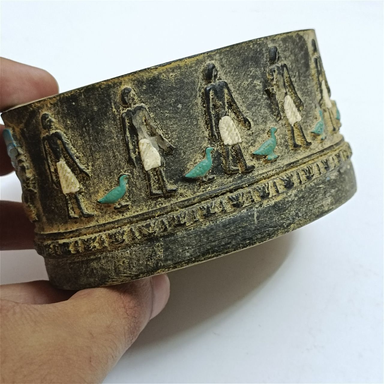 Vintage Vintage Egyptian jewelry box – Pharaonic antique sculpture Size ONE SIZE - 3 Thumbnail