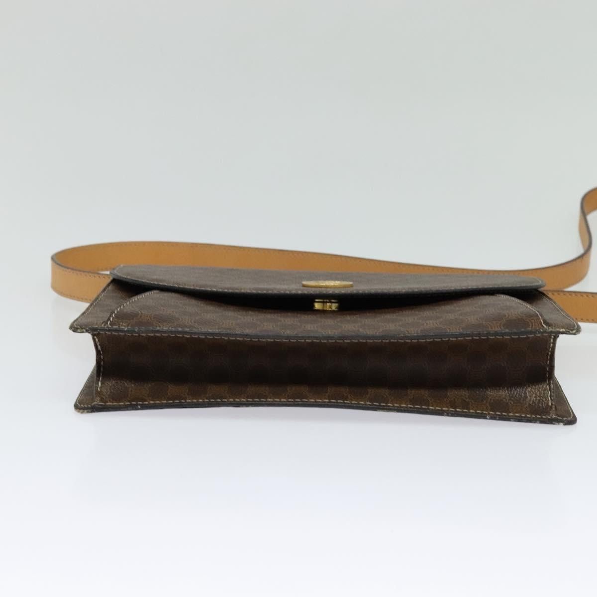 Celine CELINE Macadam Canvas Shoulder Bag Pvc Leather Brown Gold Size ONE SIZE - 9 Thumbnail