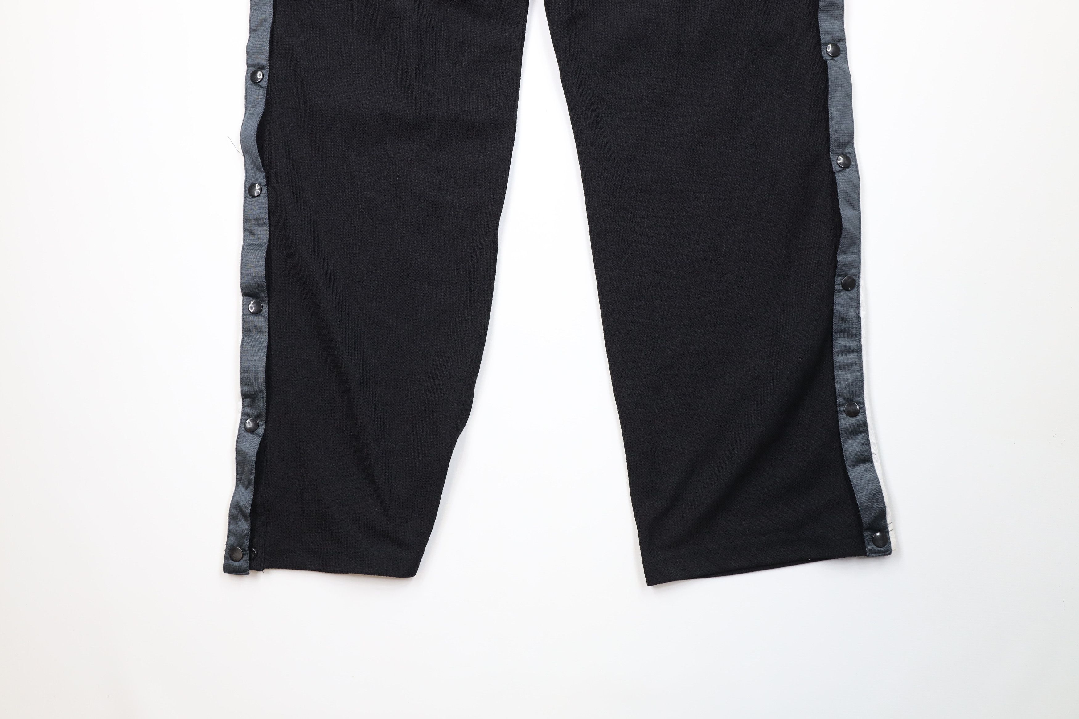 Vintage Vintage 90s Streetwear Knit Tearaway Wide Leg Pants Black Size US 38 / EU 54 - 15 Thumbnail