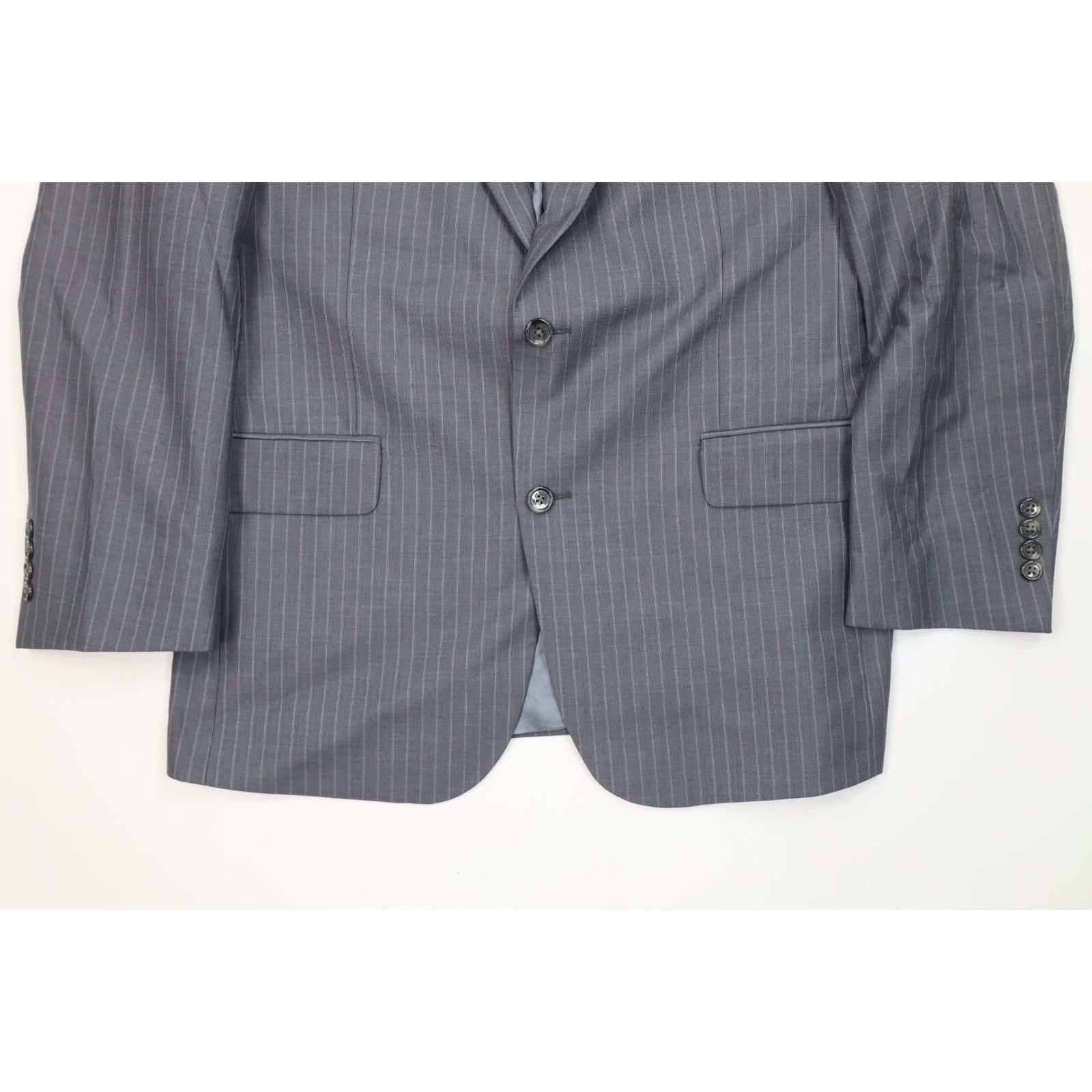 Jos. A. Bank Jos A Bank Signature 2 Piece Wool Silk Striped Suit Size 40R - 4 Thumbnail
