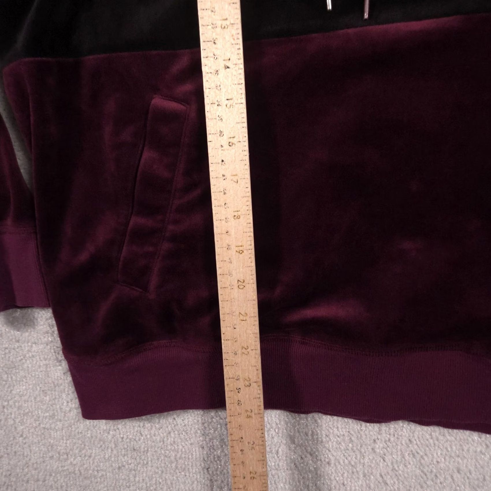 Champion Champion elite Hoodie Sweatshirt Womens L Burgundy Black Velvet Pullover Soft Size L / US 10 / IT 46 - 7 Thumbnail