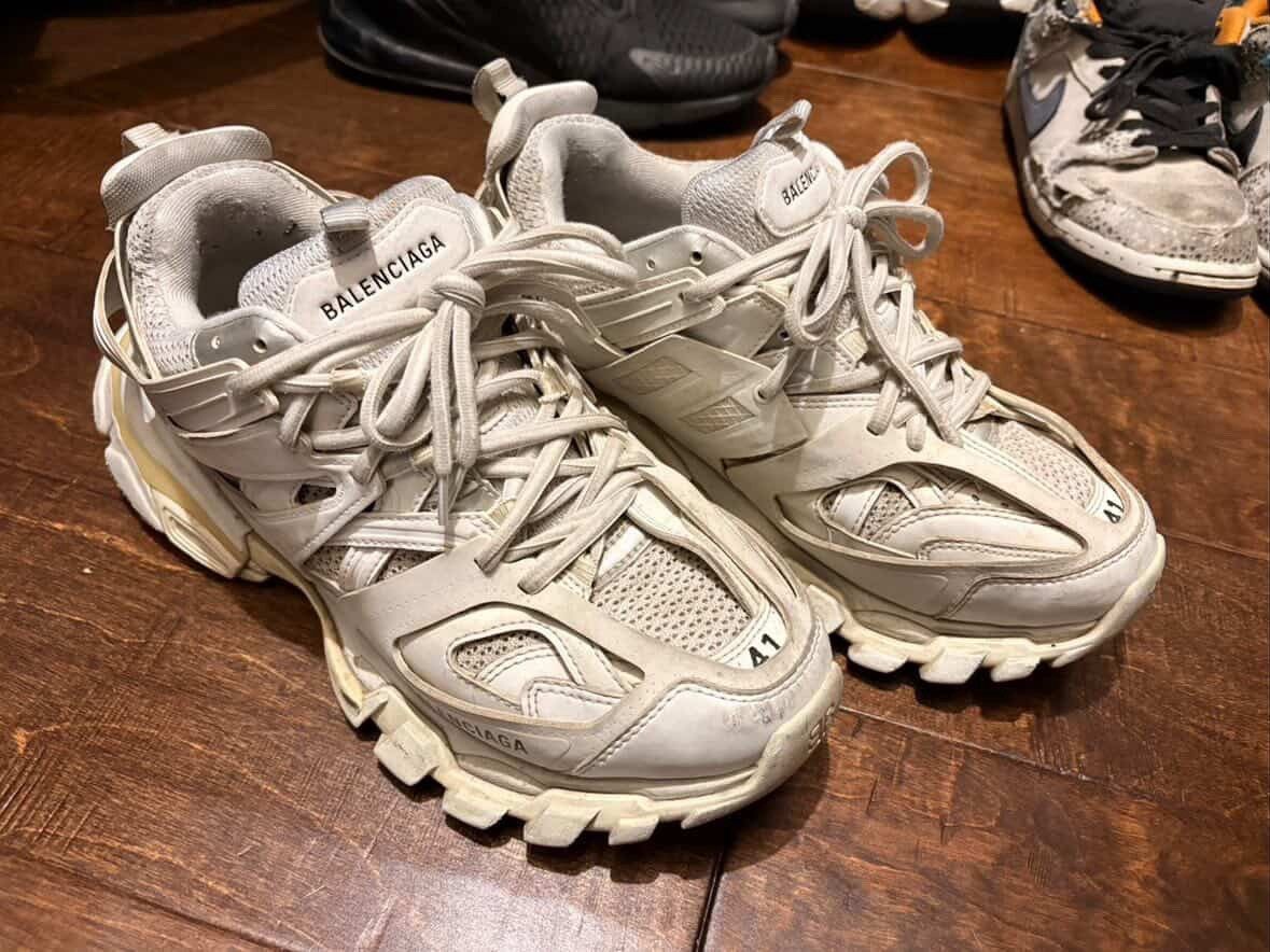 Balenciaga White Balenciaga Track Runners Size US 8 / EU 41 - 1 Thumbnail