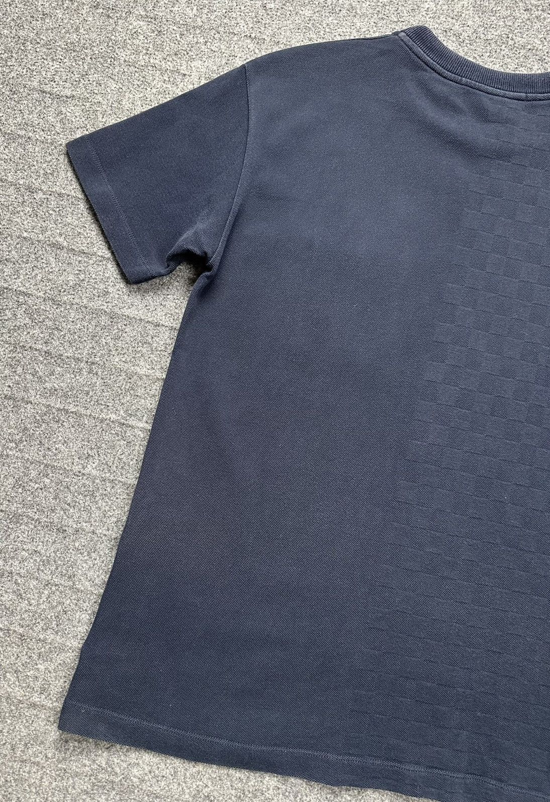 Louis Vuitton Louis Vuitton - Half Damier Pocket Tee - Navy Size US XS / EU 42 / 0 - 6 Thumbnail