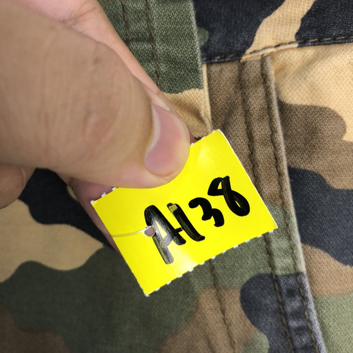 Japanese Brand Matchstick Camo Brown Cargo Multipocket Pants #A138 Size US 31 - 16 Thumbnail
