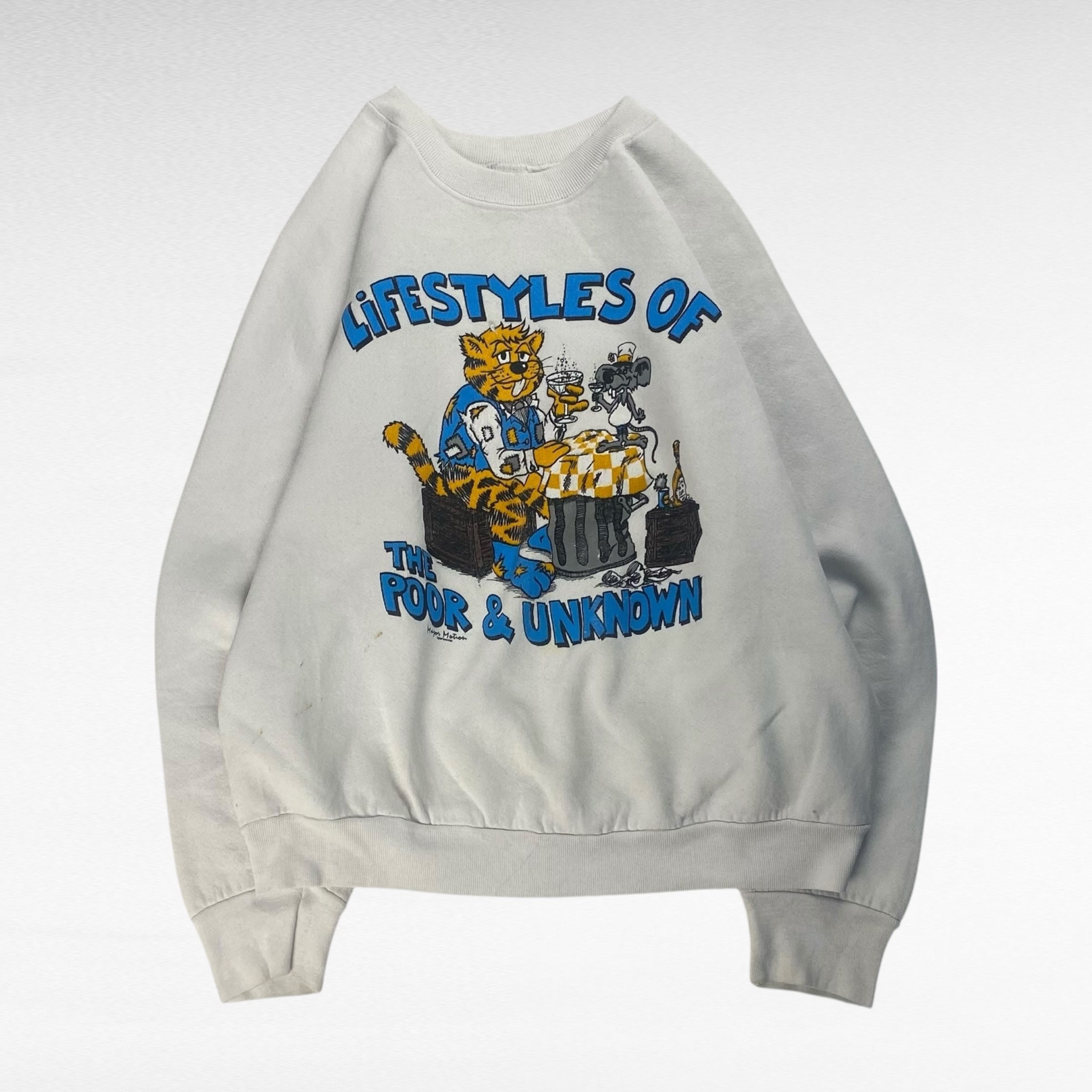 Vintage unknown 80s Sweatshirt White Size M Size US M / EU 48-50 / 2 - 1 Thumbnail