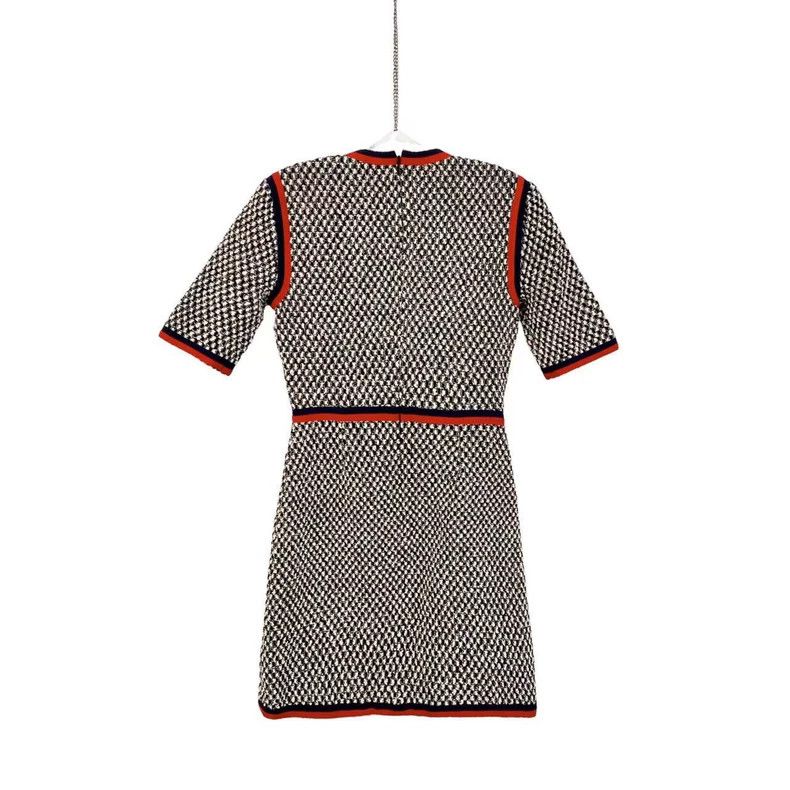 Gucci Gucci Double G pearl buckle woven dress Size S / US 4 / IT 40 - 2 Thumbnail
