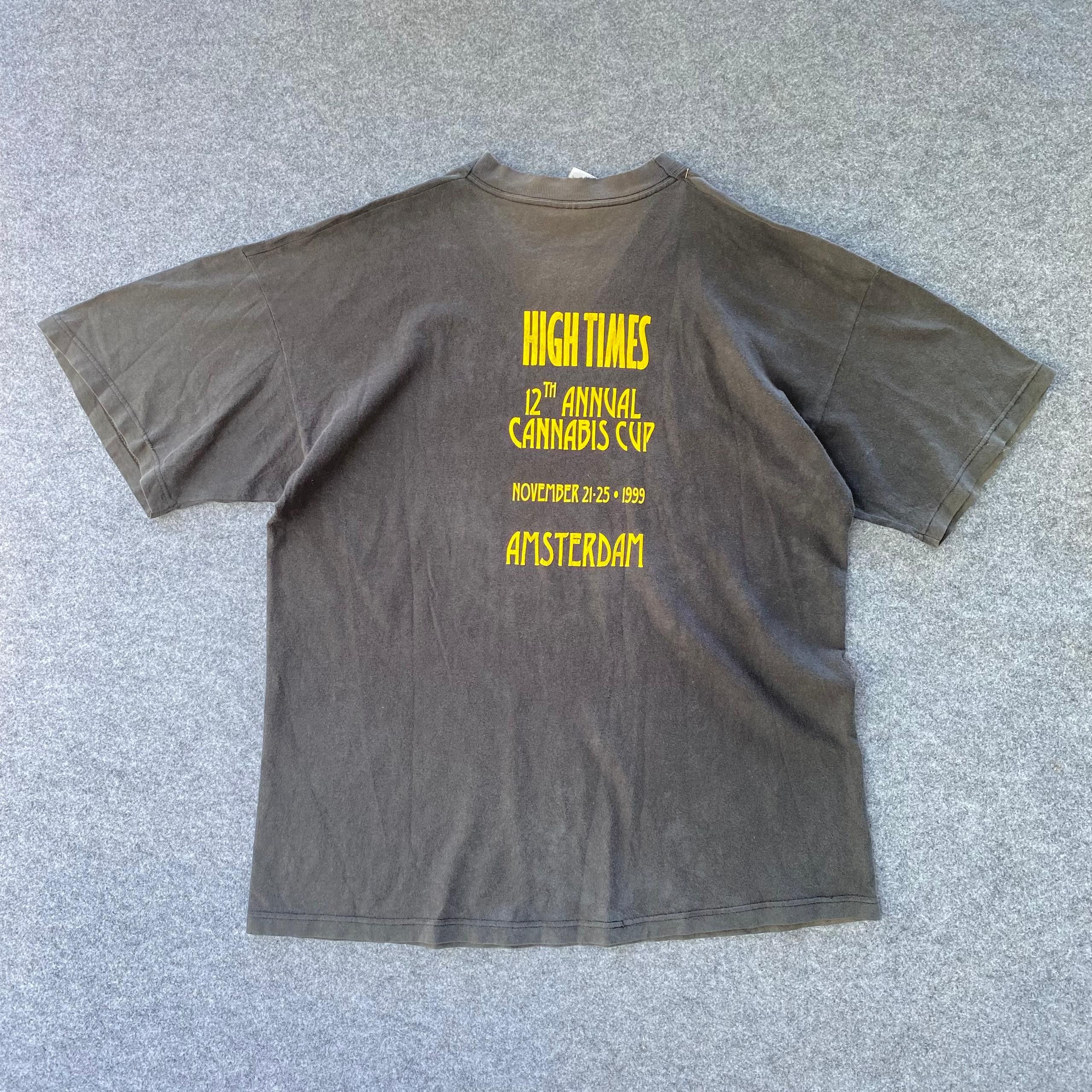Vintage Vintage 90s High Times Annual Canabis Cup Tshirt Size US XL / EU 56 / 4 - 2 Thumbnail