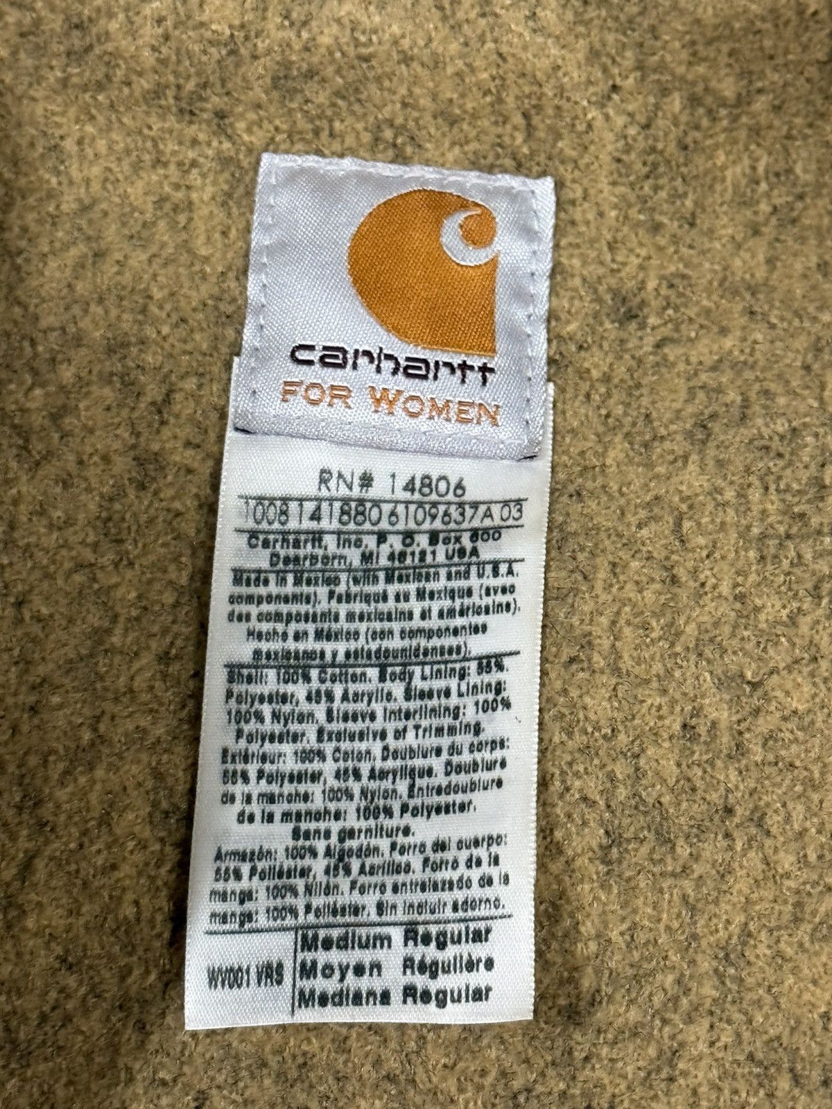 Carhartt Carhartt Womens Brick Vintage Heavy Sherpa Lined Work Vest Size M / US 6-8 / IT 42-44 - 2 Thumbnail