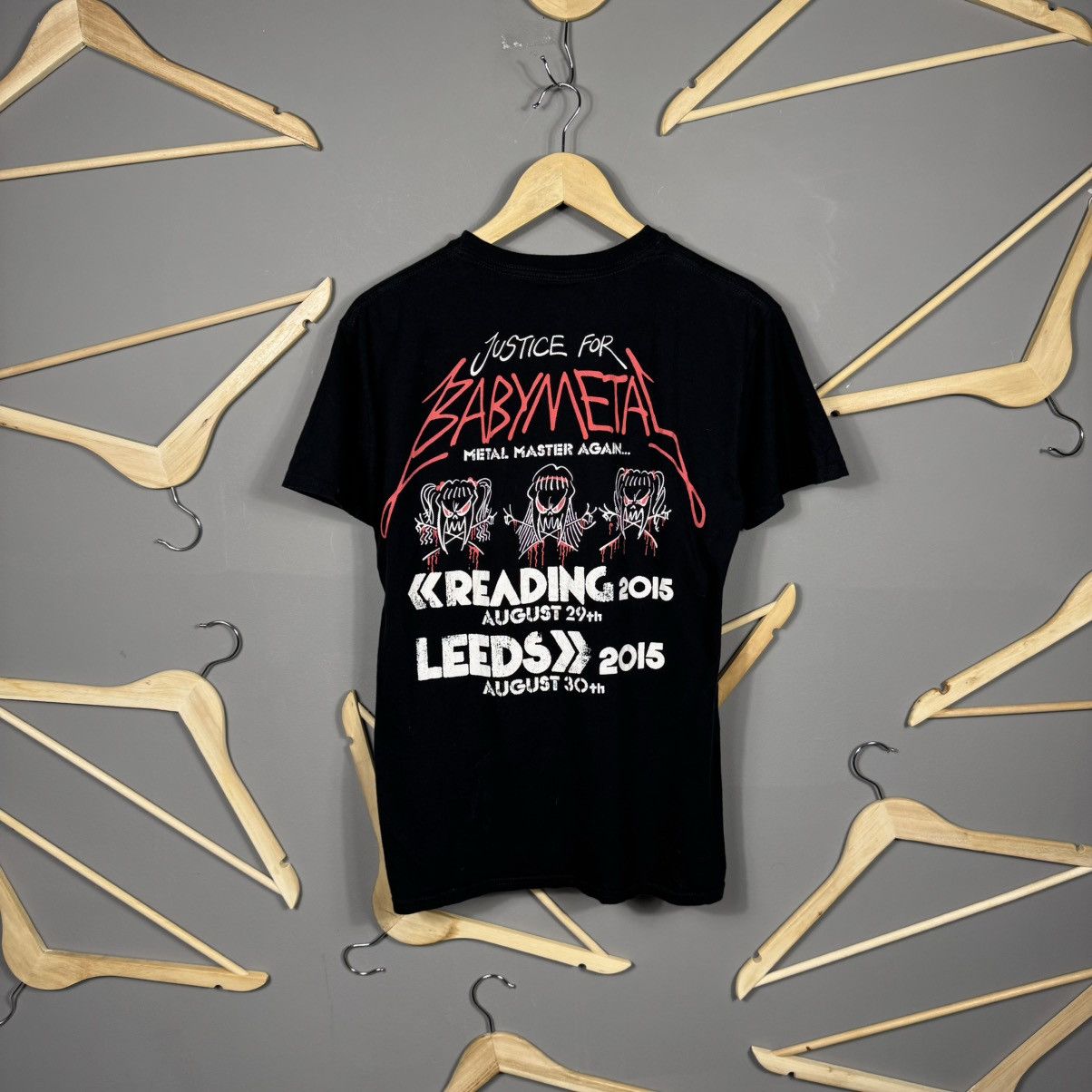 Band Tees BabyMetal Metallica Style 2015 Tour Band T-shirt Size US M / EU 48-50 / 2 - 2 Thumbnail